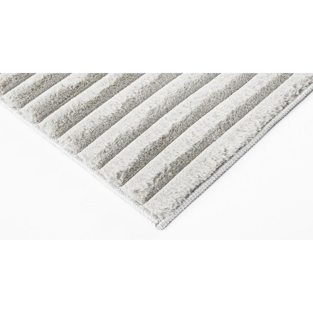 Thumbnail - Fellimitat Stripy sand B/L: ca. 200x280 cm