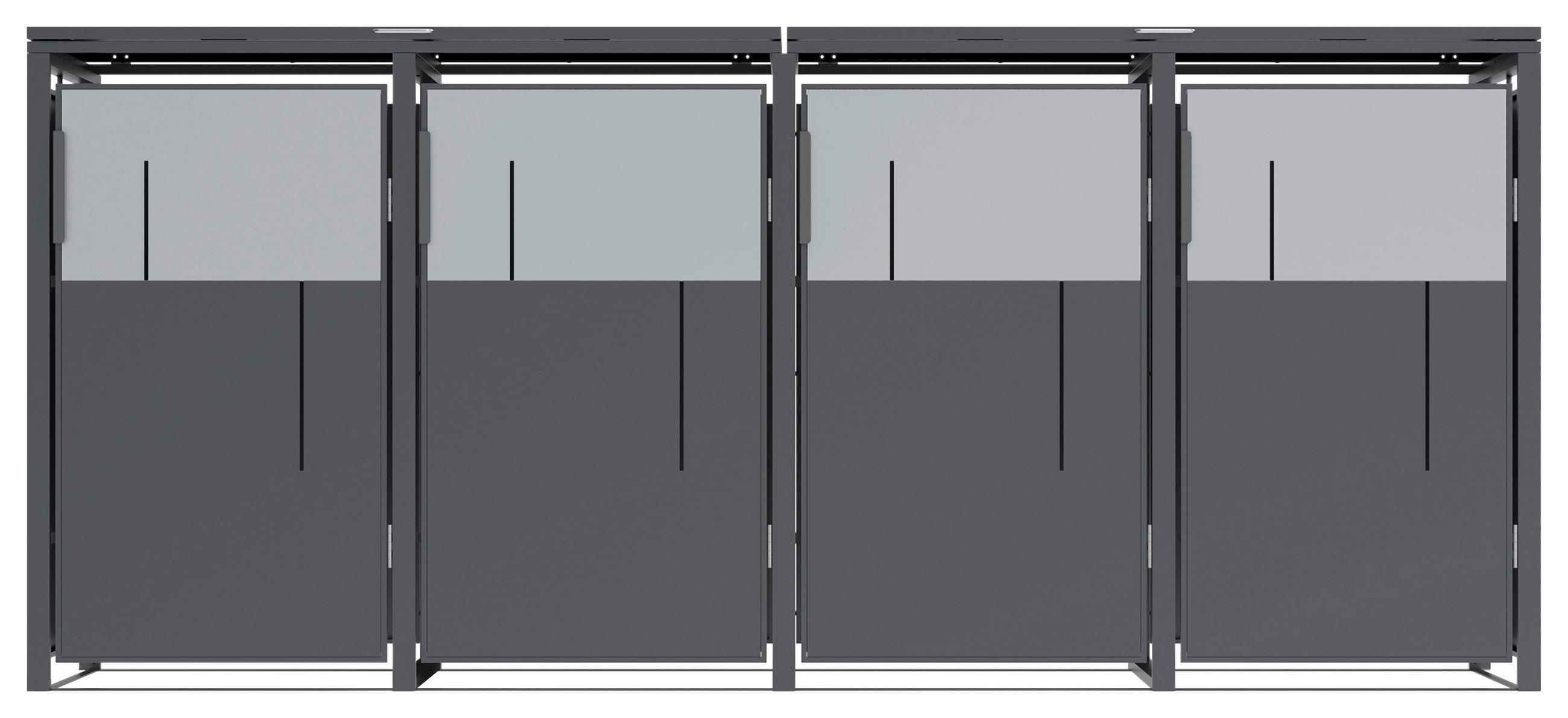 Westmann Mülltonnenbox Tonus anthrazit B/H/L: ca. 265x116x80 cm