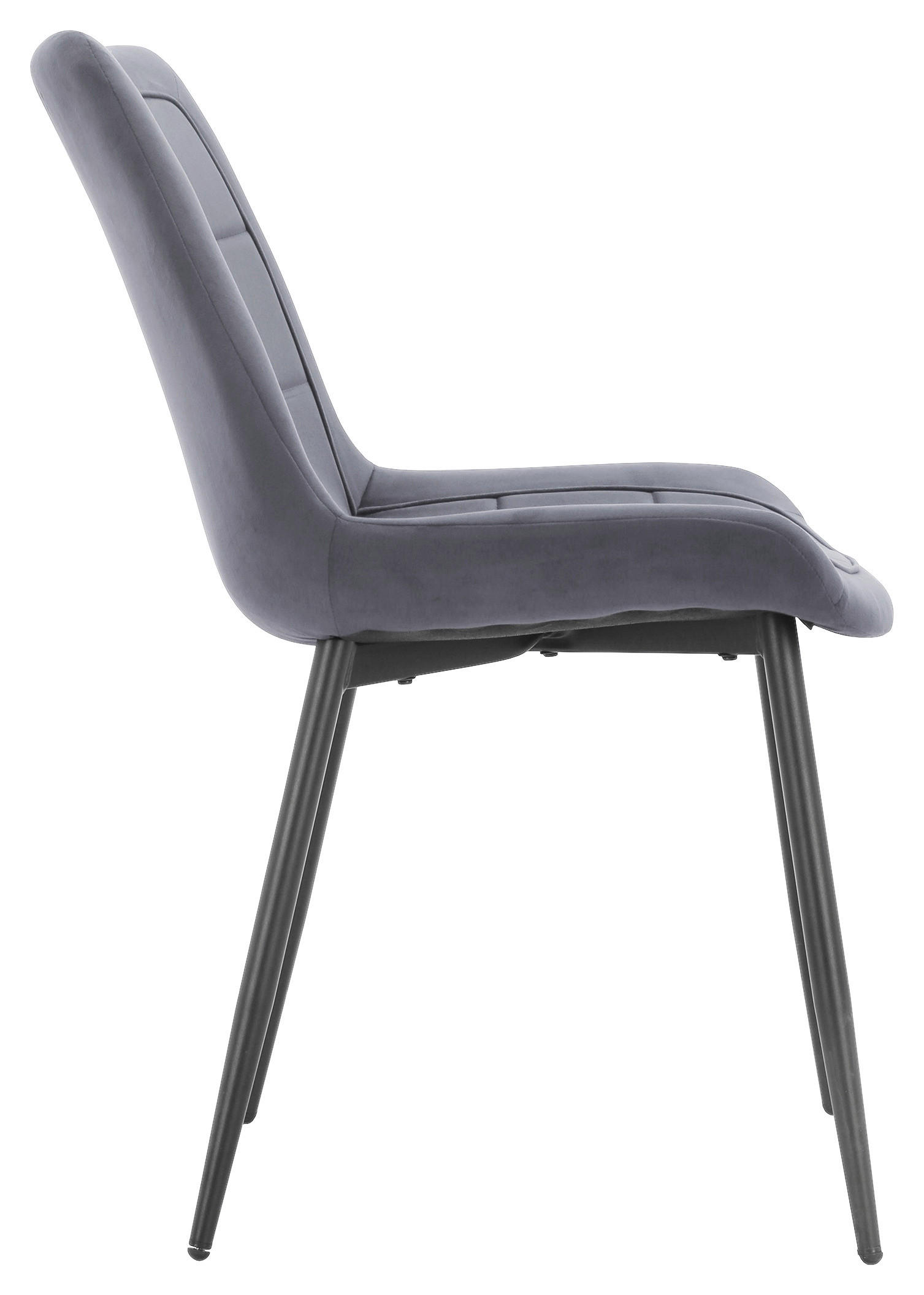 Thumbnail - Stuhl KIRA grau Webstoff B/T: ca. 52x82,5 cm