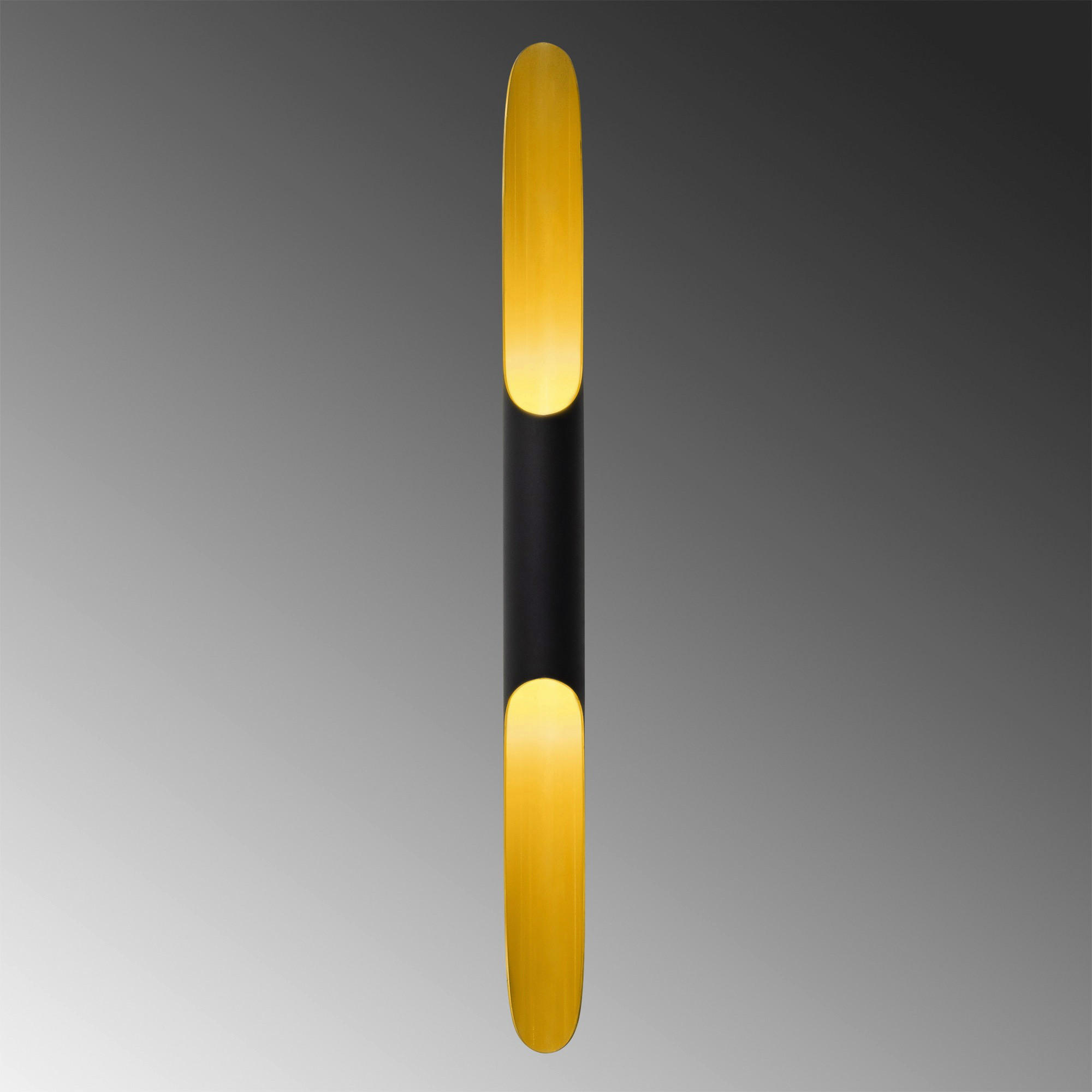 Thumbnail - Opviq Wandleuchte Efsun schwarz Glas Metall B/H/T/L/D: ca. 12x100x12x10x10 cm E14 1 Brennstellen