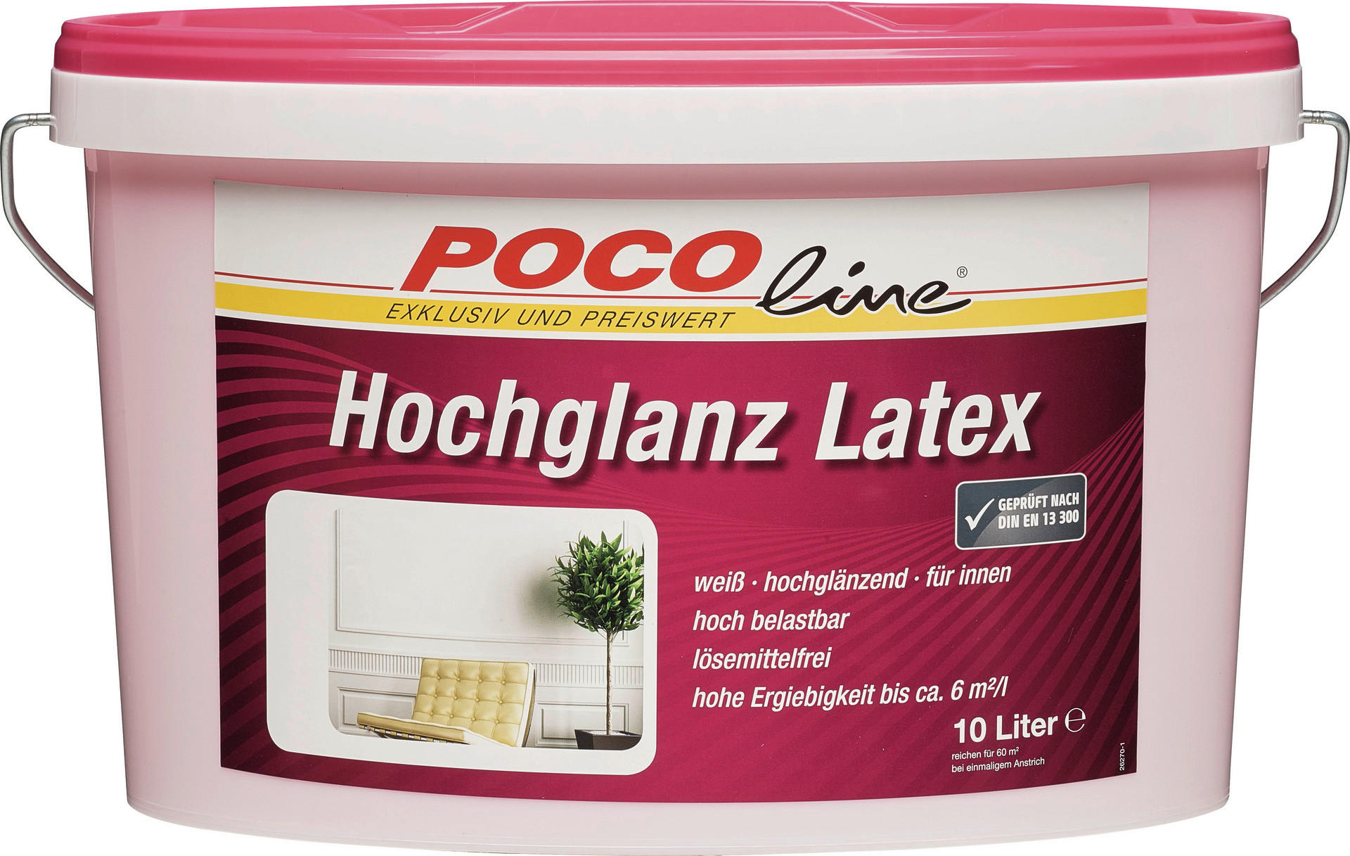 POCOline Latexfarbe weiß ca. 10 l