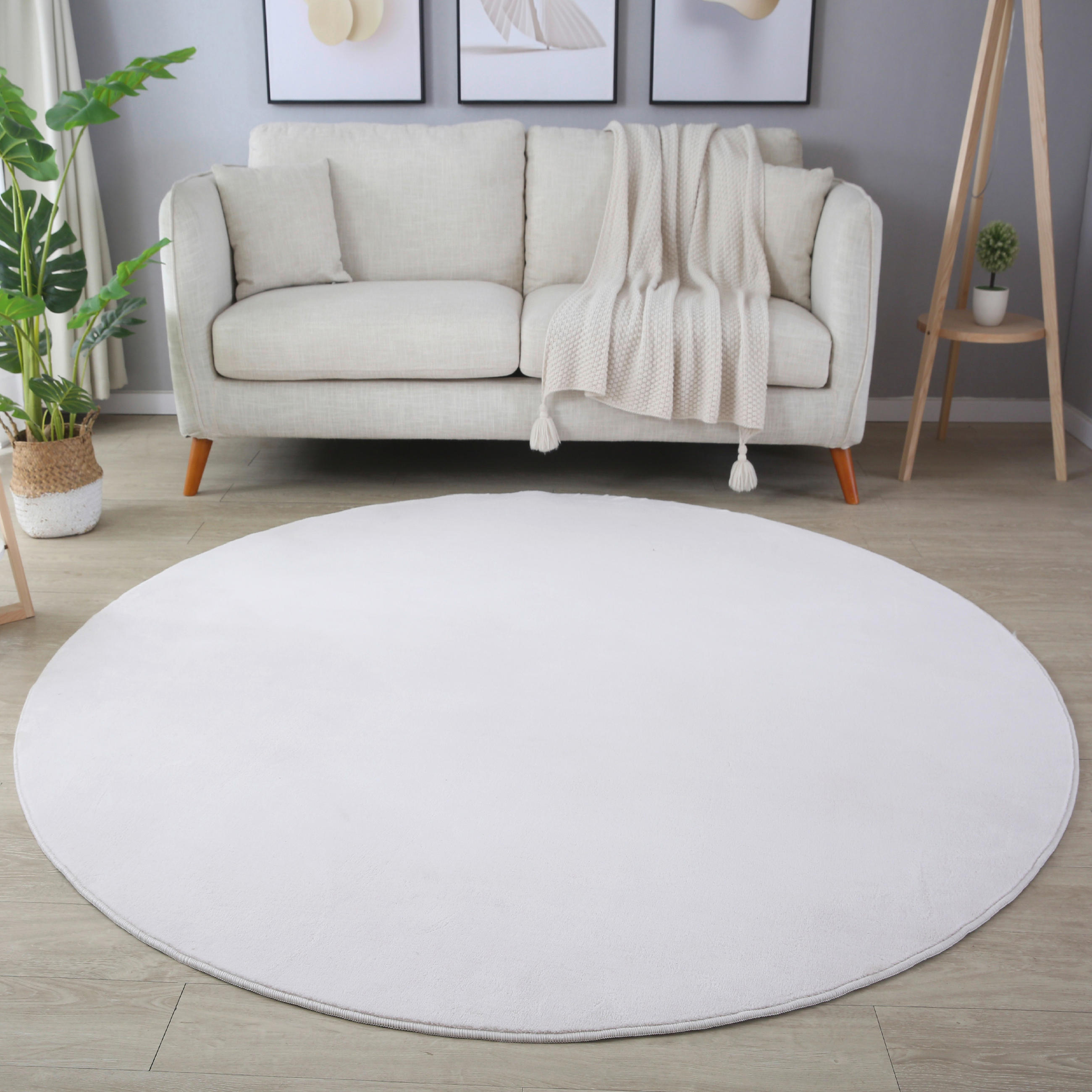 Ayyildiz Teppich SKY creme B/L: ca. 160x160 cm
