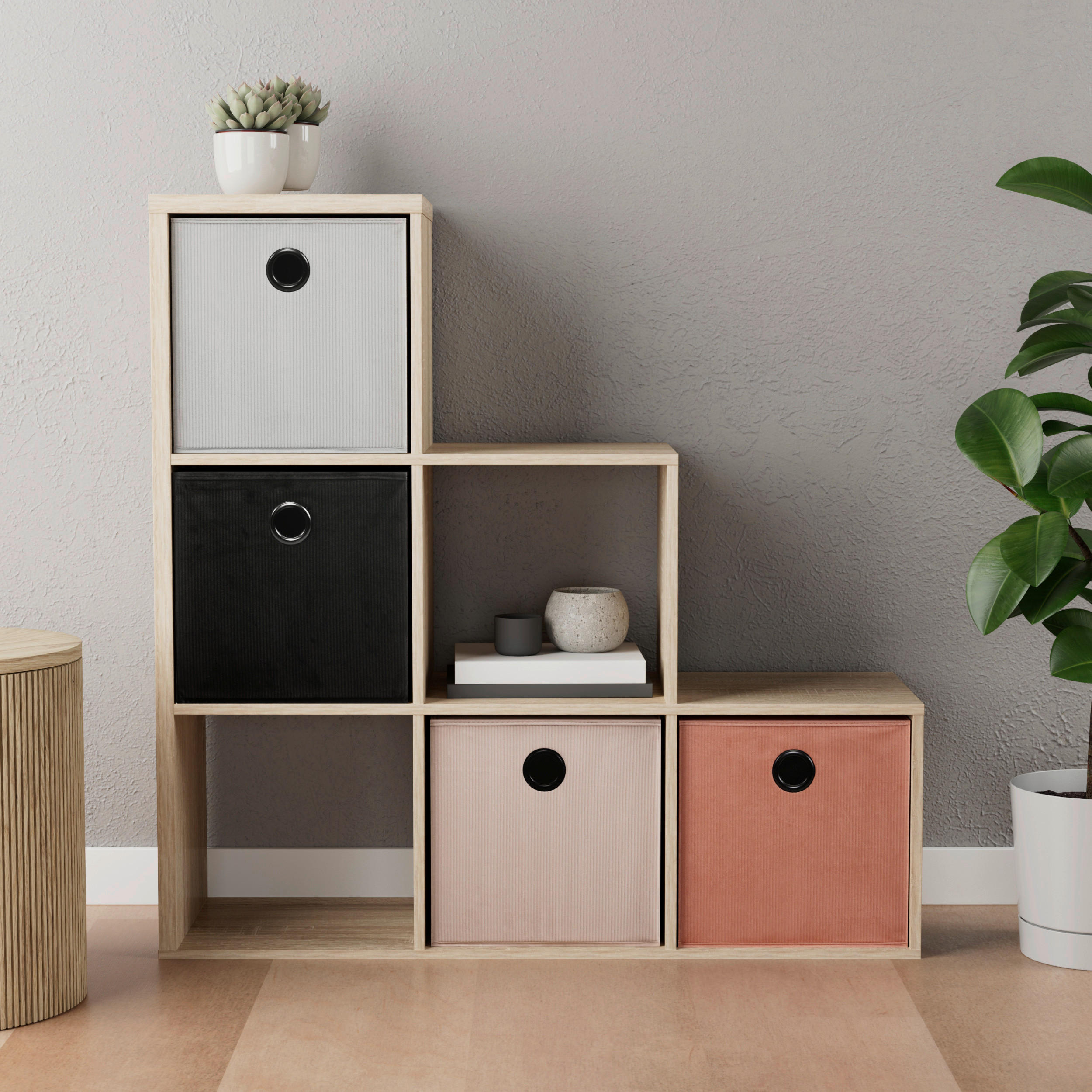 Thumbnail - Stufenregal Max Step Eiche Sonoma Nachbildung B/H/T: ca. 106x107x33 cm