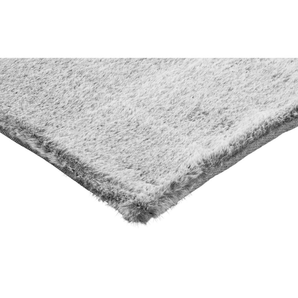 Thumbnail - Fellimitat Maya silberweiß B/L: ca. 160x230 cm