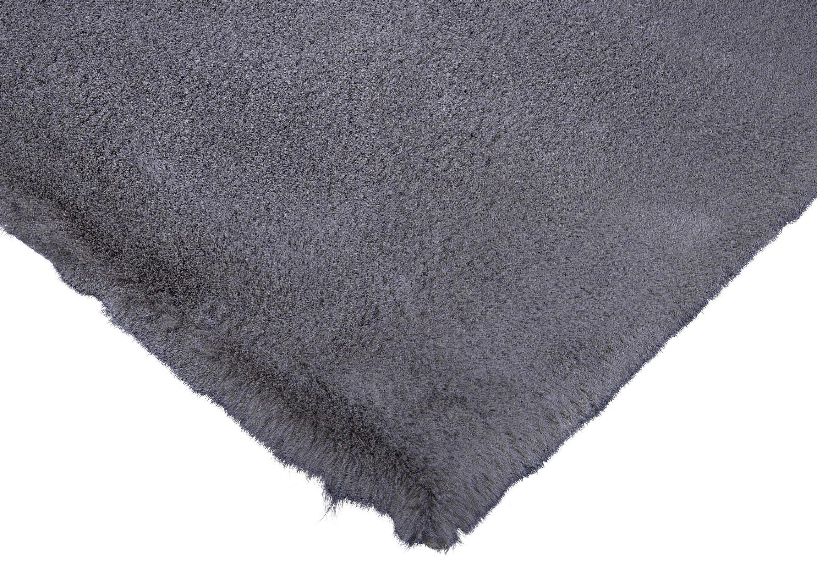 Thumbnail - Fellimitat Moyo grau B/L: ca. 120x160 cm