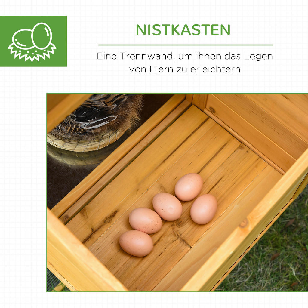 Thumbnail - PawHut Stall grün Holz B/H/L: ca. 75x168x103 cm