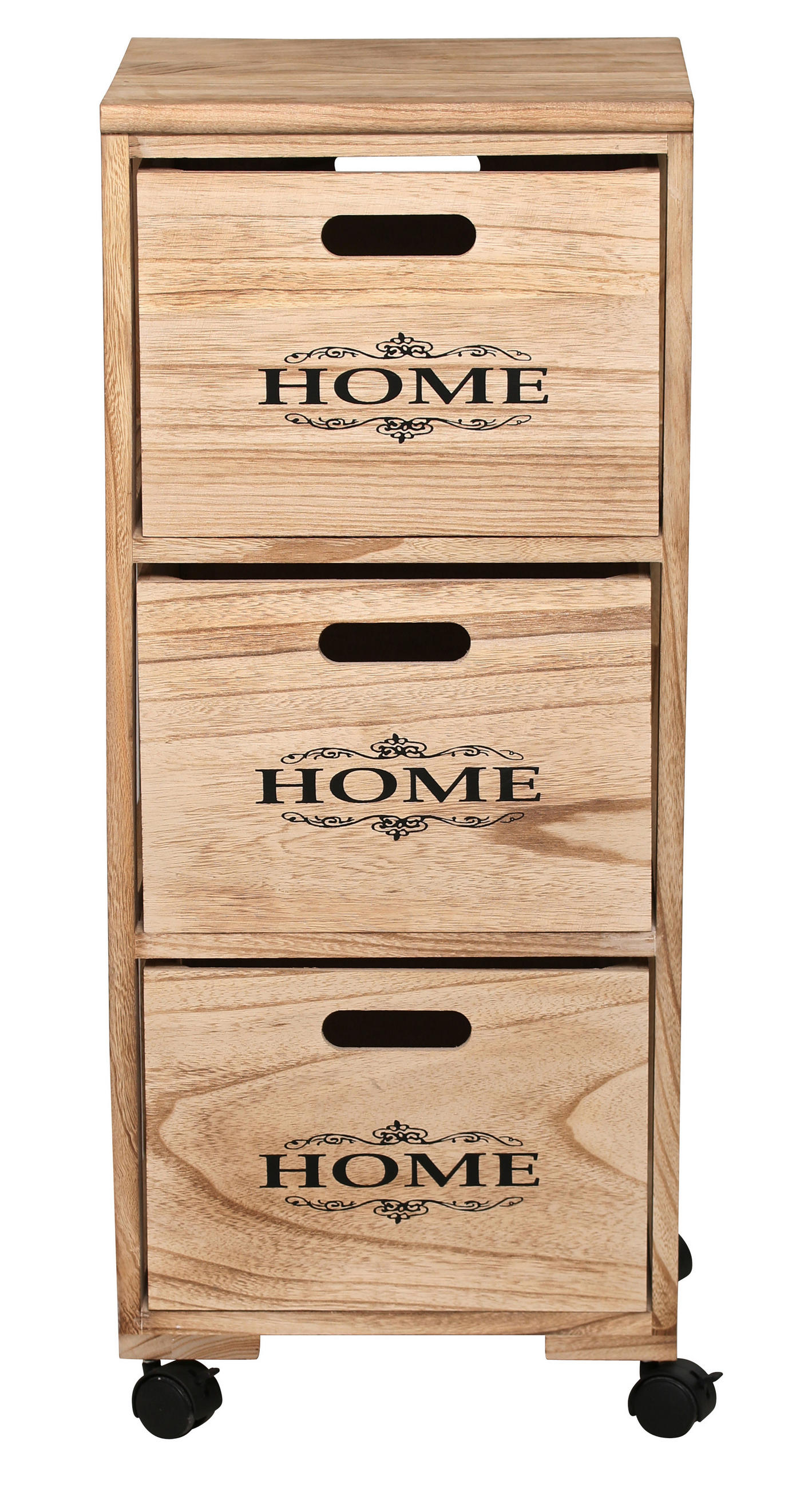 POCOline Aufbewahrungsregal natur Holz B/H/L: ca. 31x82x34 cm