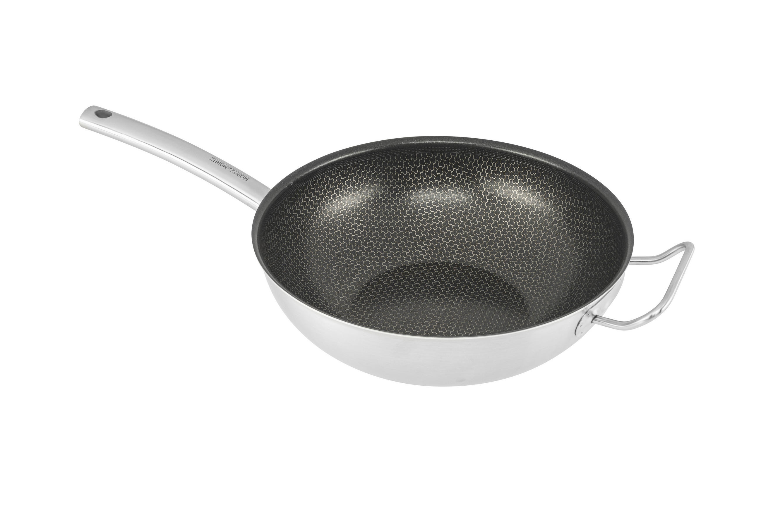 Moritz & Moritz Wokpfanne silber Aluminium