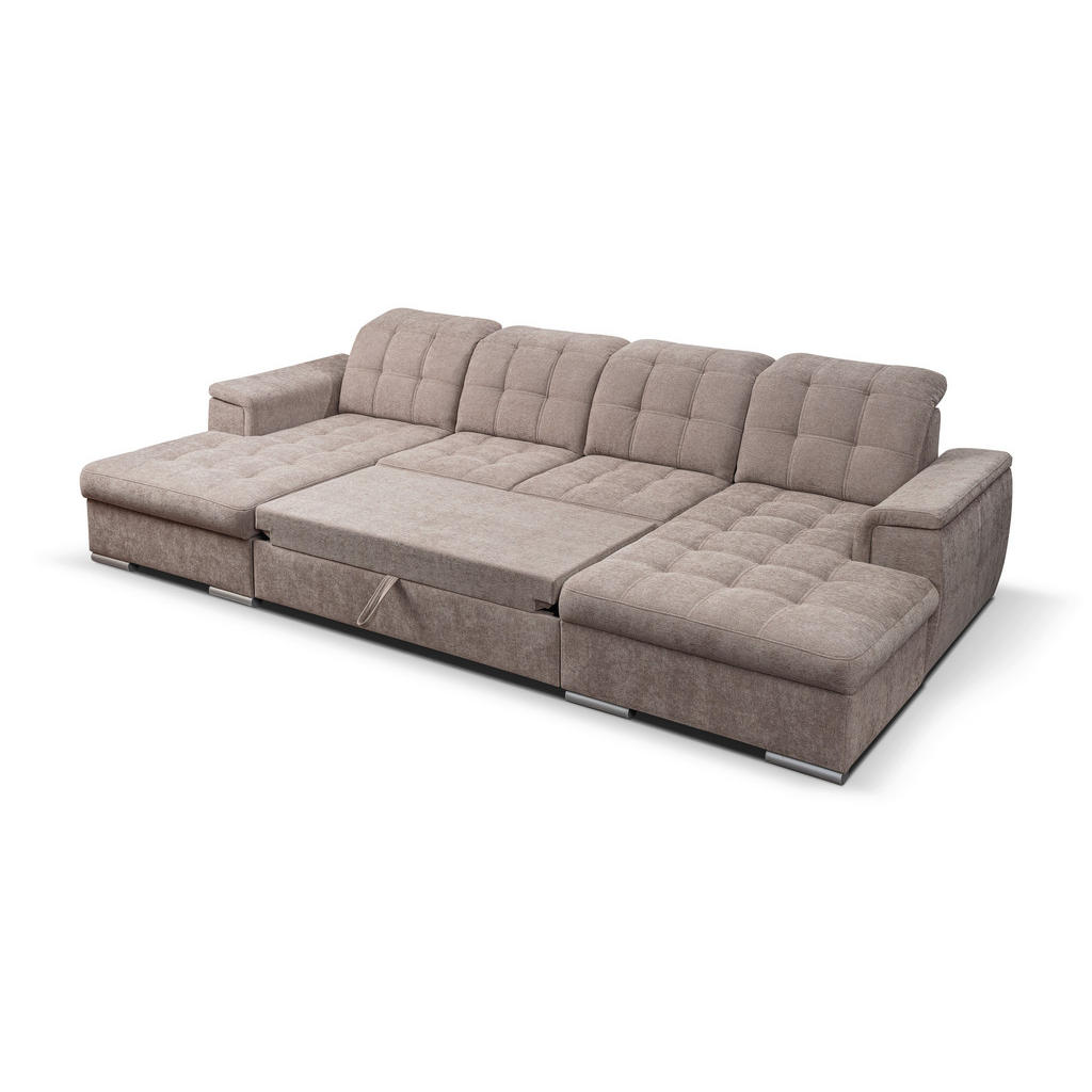 Thumbnail - Wohnlandschaft Nadja stone Microfaser B/H/T: ca. 330x105x174 cm