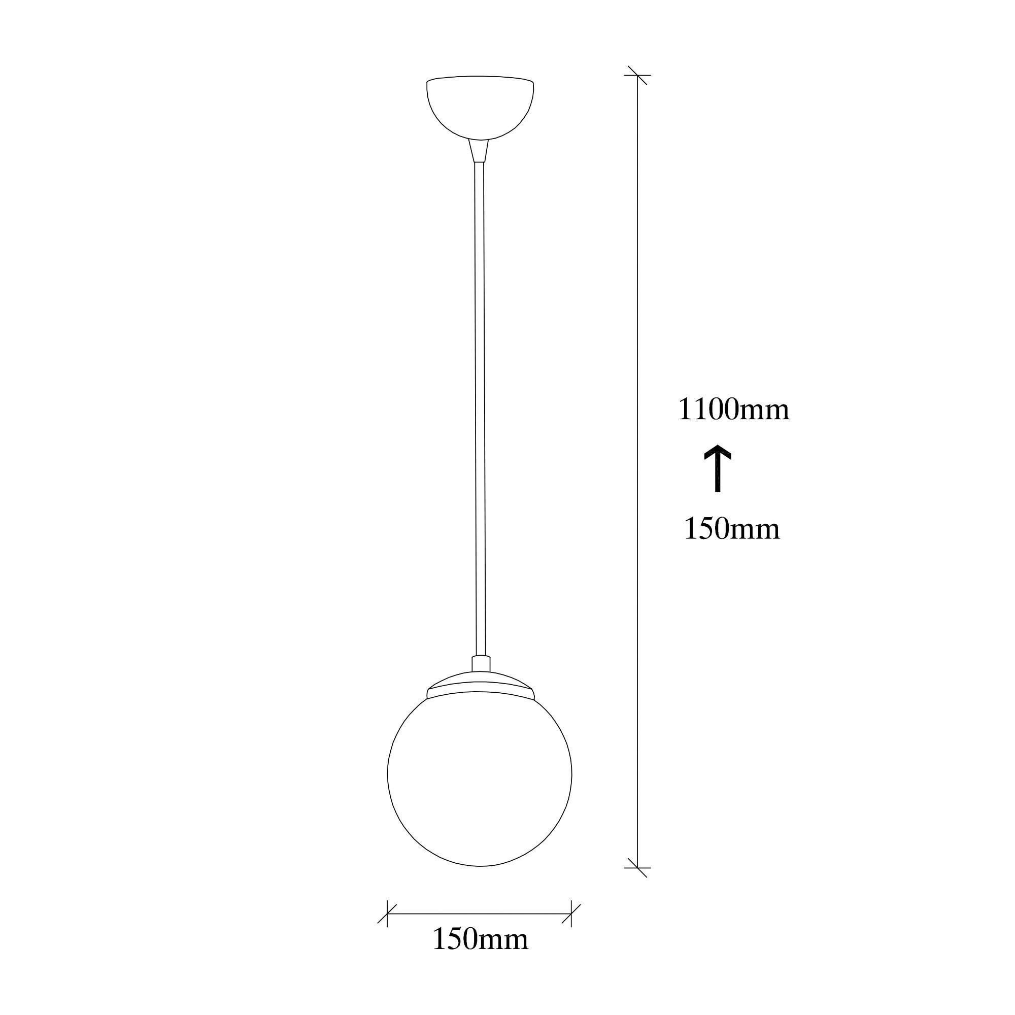 Thumbnail - Opviq Pendelleuchte Efe gelb bronze Glas Metall B/H/T/L/D: ca. 15x110x15x15x15 cm E27 1 Brennstellen