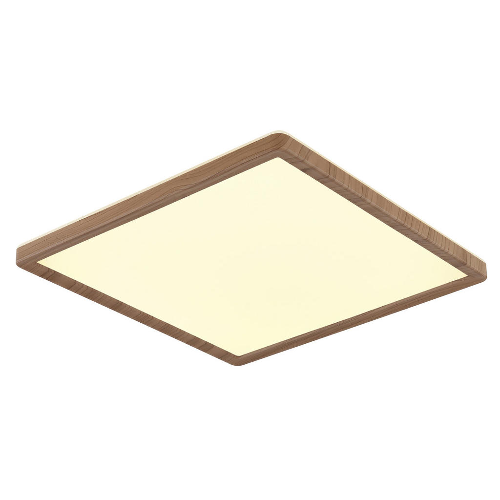 Thumbnail - GLOBO LED-Deckenleuchte braun Opal Kunststoff B/H/T: ca. 29,4x2,5x29,4 cm