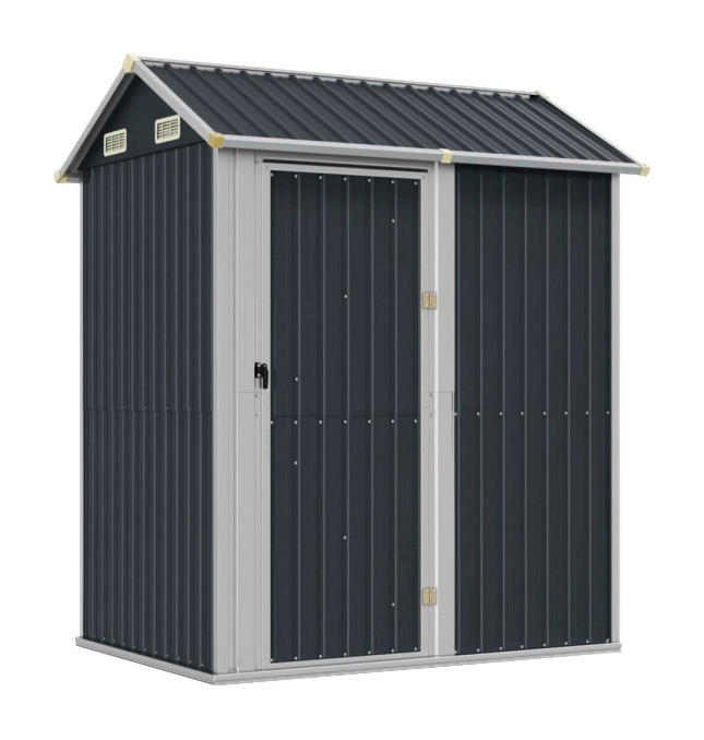vidaXL Gartenhaus anthrazit B/H/T: ca. 192x237x152,5 cm