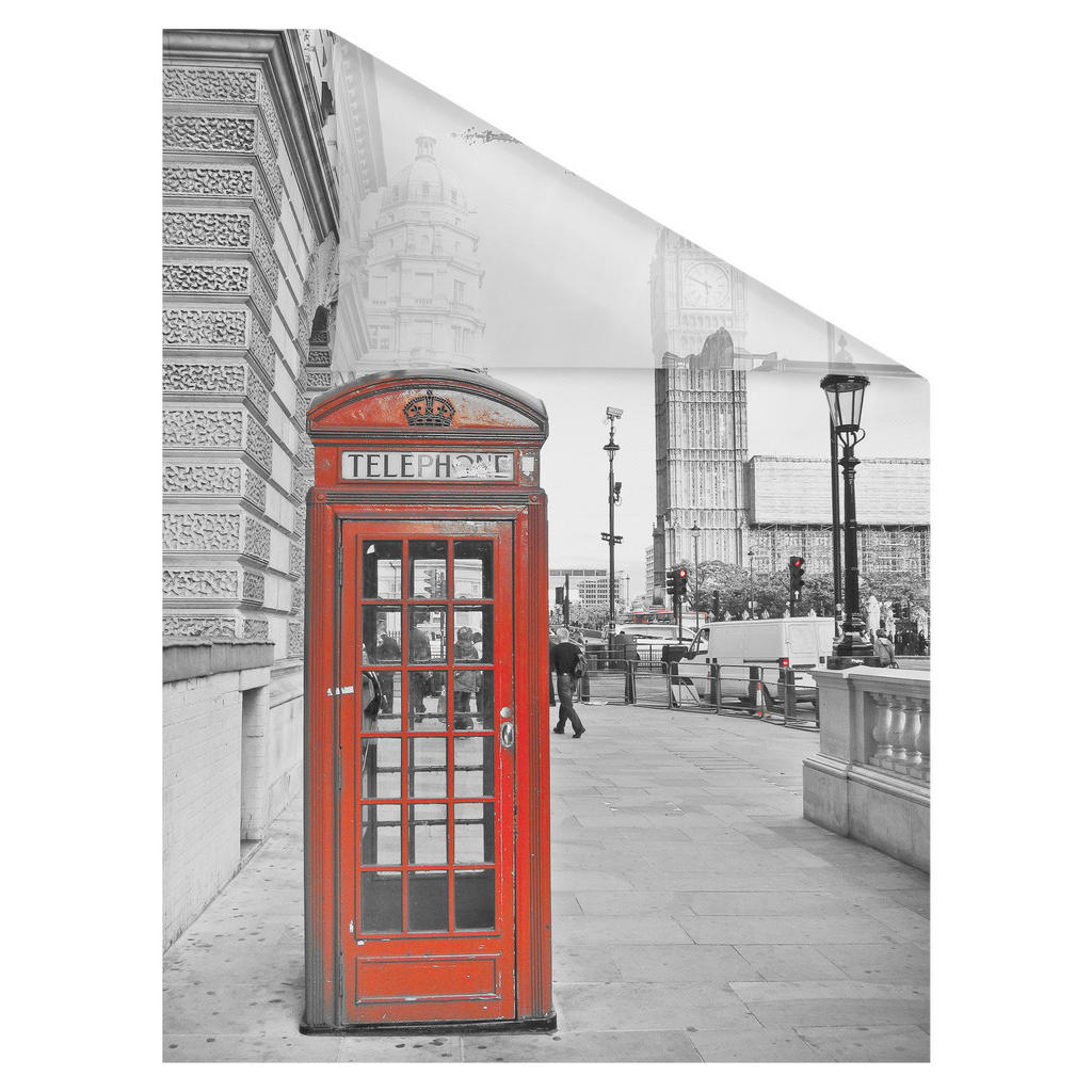 Thumbnail - LICHTBLICK Fensterfolie London London London rot B/L: ca. 100x180 cm