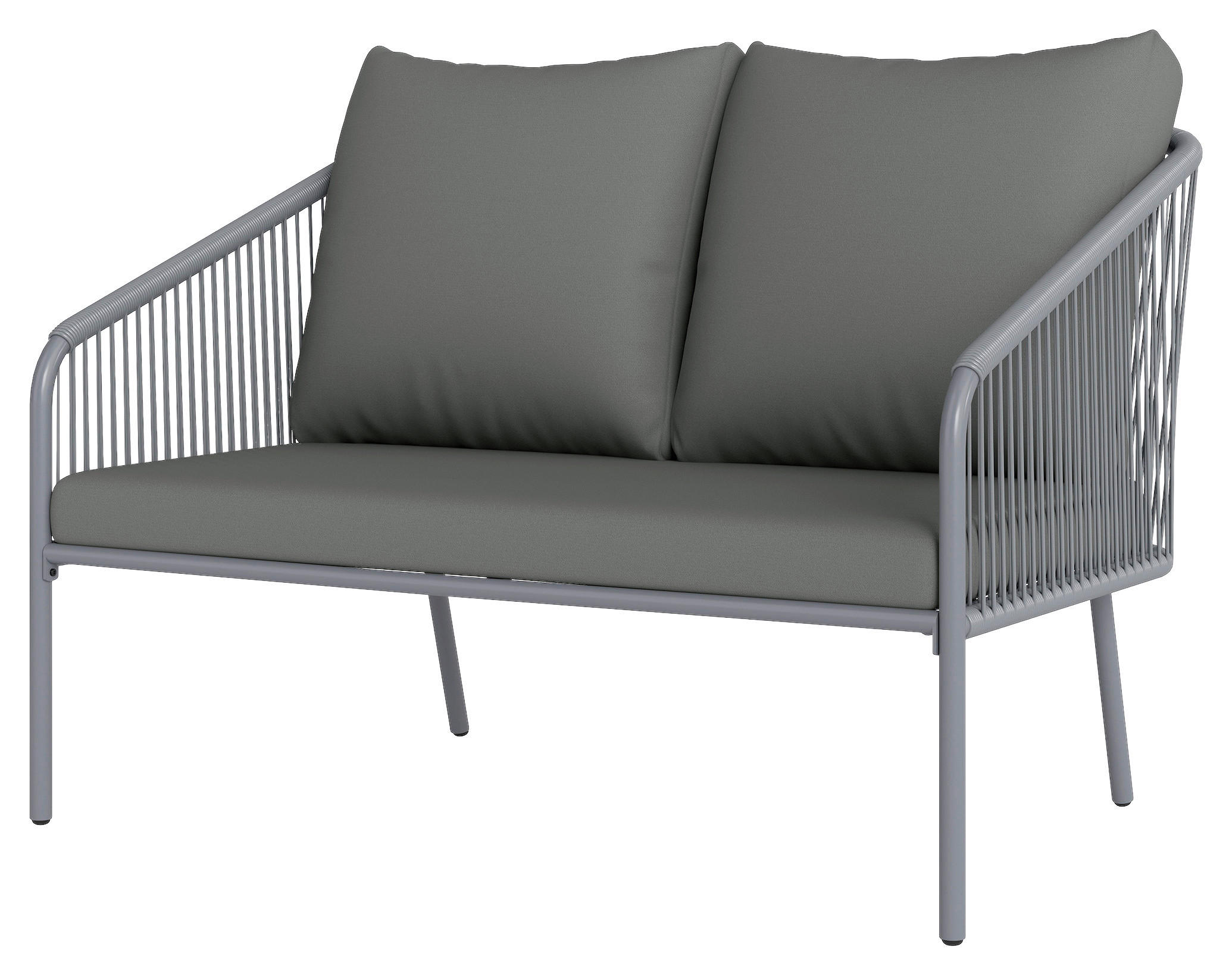 Outsunny Gartenmöbel grau Polyethylen B/H/L: ca. 72x76x112 cm