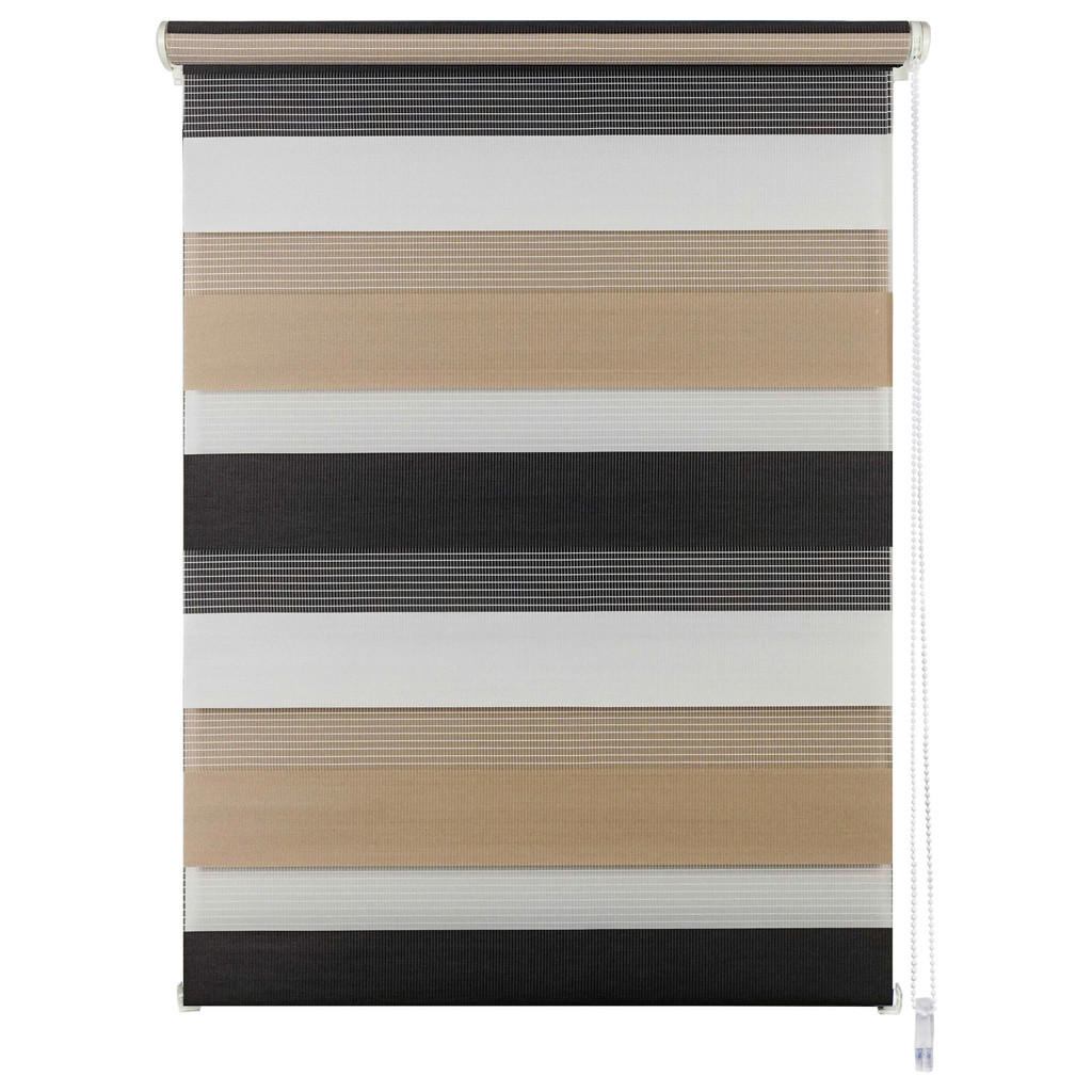 Thumbnail - Doppelrollo Just-Triple Cappuccino B/L: ca. 140x160 cm