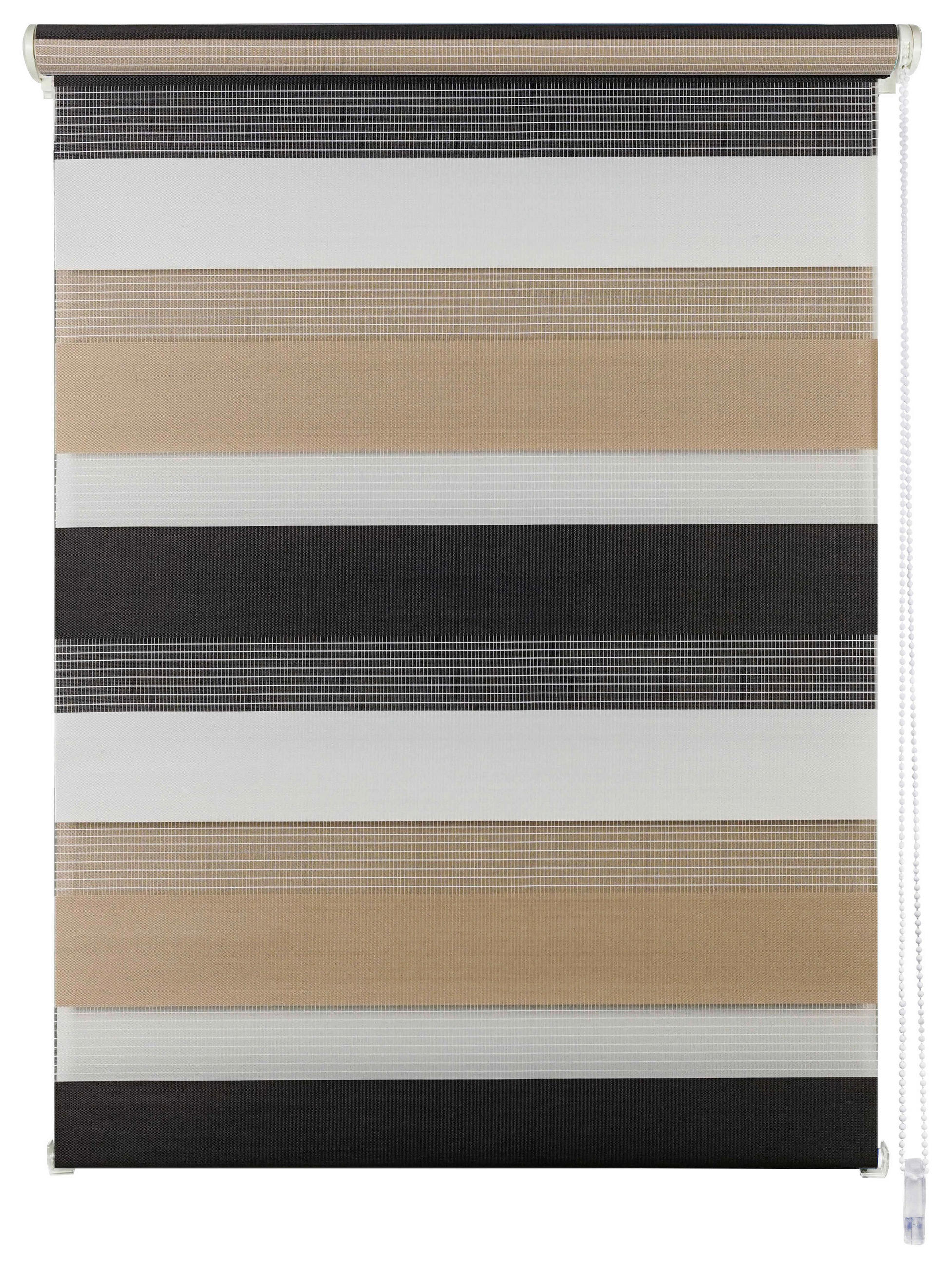 Thumbnail - Doppelrollo Just-Triple Cappuccino B/L: ca. 90x160 cm