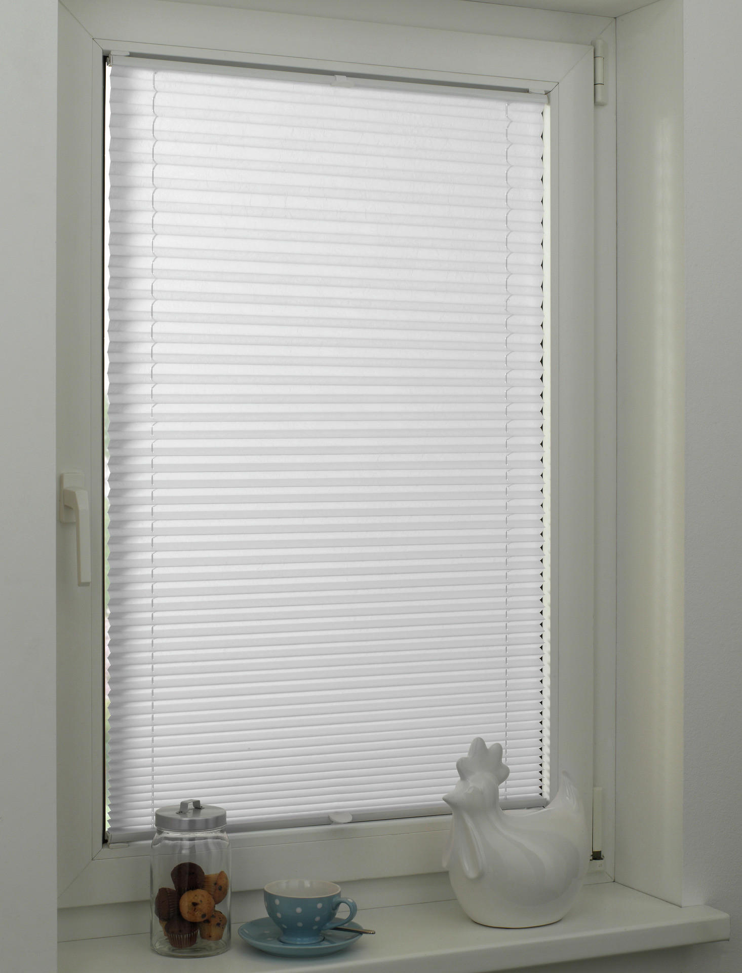 Thumbnail - Boviva Spannplissee weiß B/L: ca. 70x210 cm