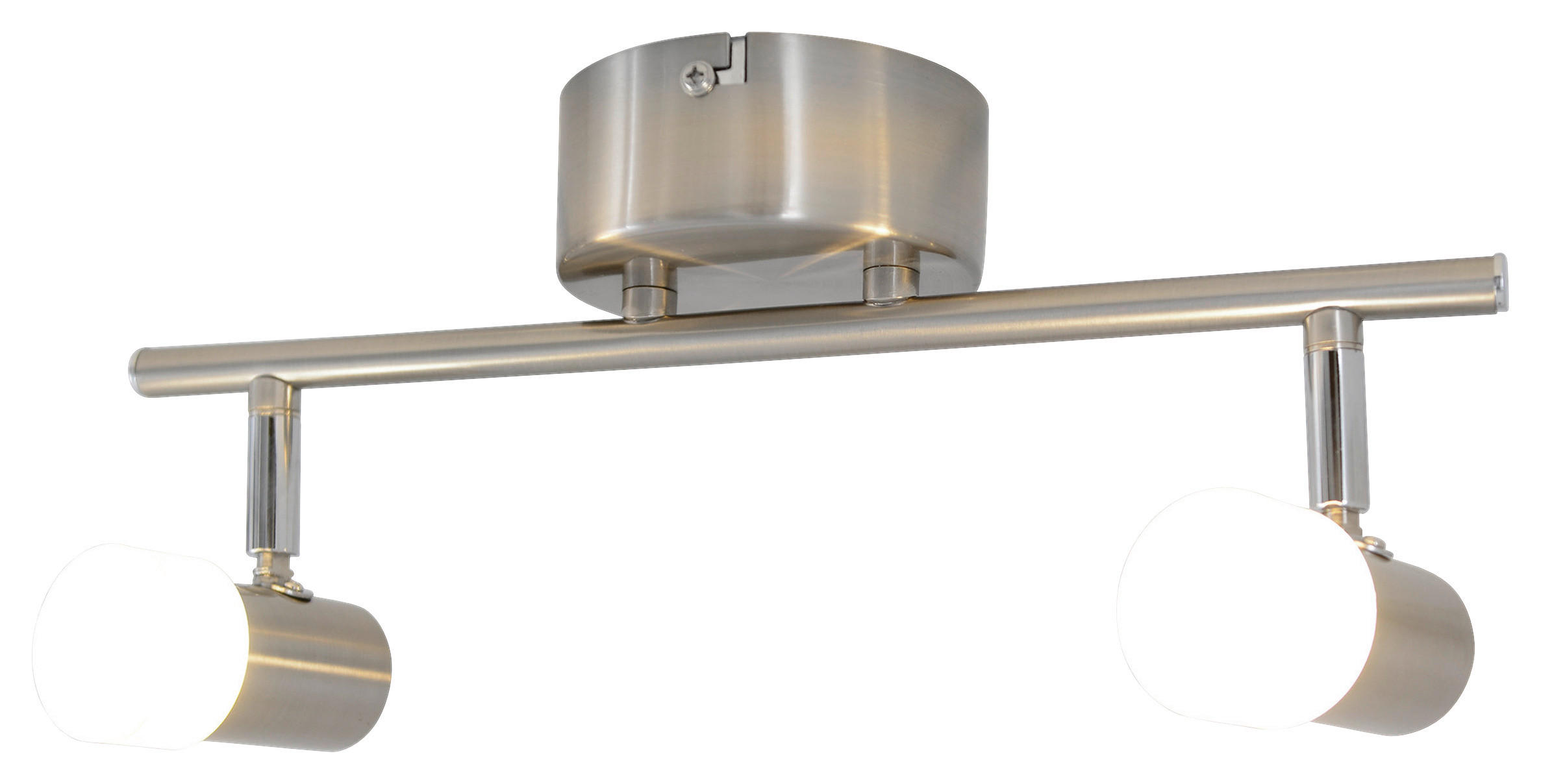 Näve Leuchten LED-Spot stahlgrau Kunststoff Metall B/H/T: ca. 34x15x10 cm 2 Brennstellen