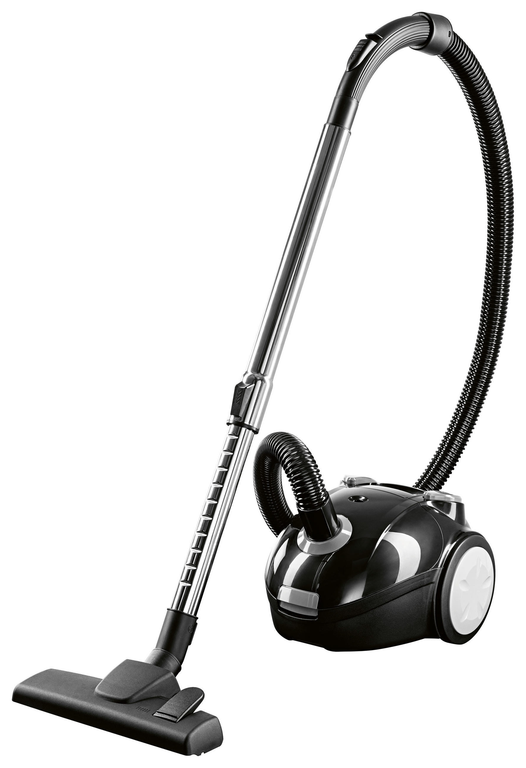 CLEANmaxx Beutelstaubsauger schwarz grau B/H/L: ca. 28x28,5x40 cm