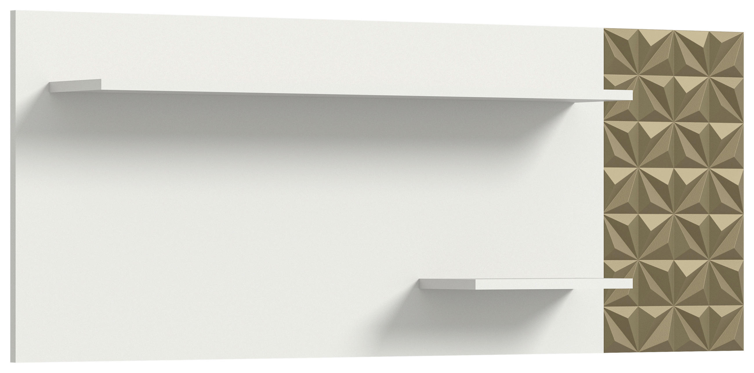 Thumbnail - Wandboard Prisma weiß gold Optik B/H/T: ca. 140x53x17 cm