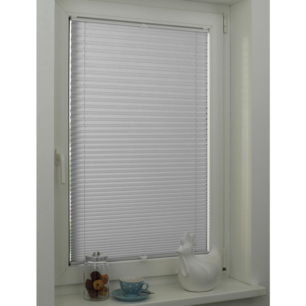 Thumbnail - Boviva Spannplissee silber B/L: ca. 95x130 cm