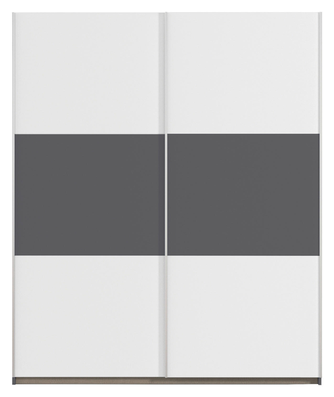 Thumbnail - Kleiderschrank Oslo Alpinweiß grau B/H/T: ca. 175x210x59 cm