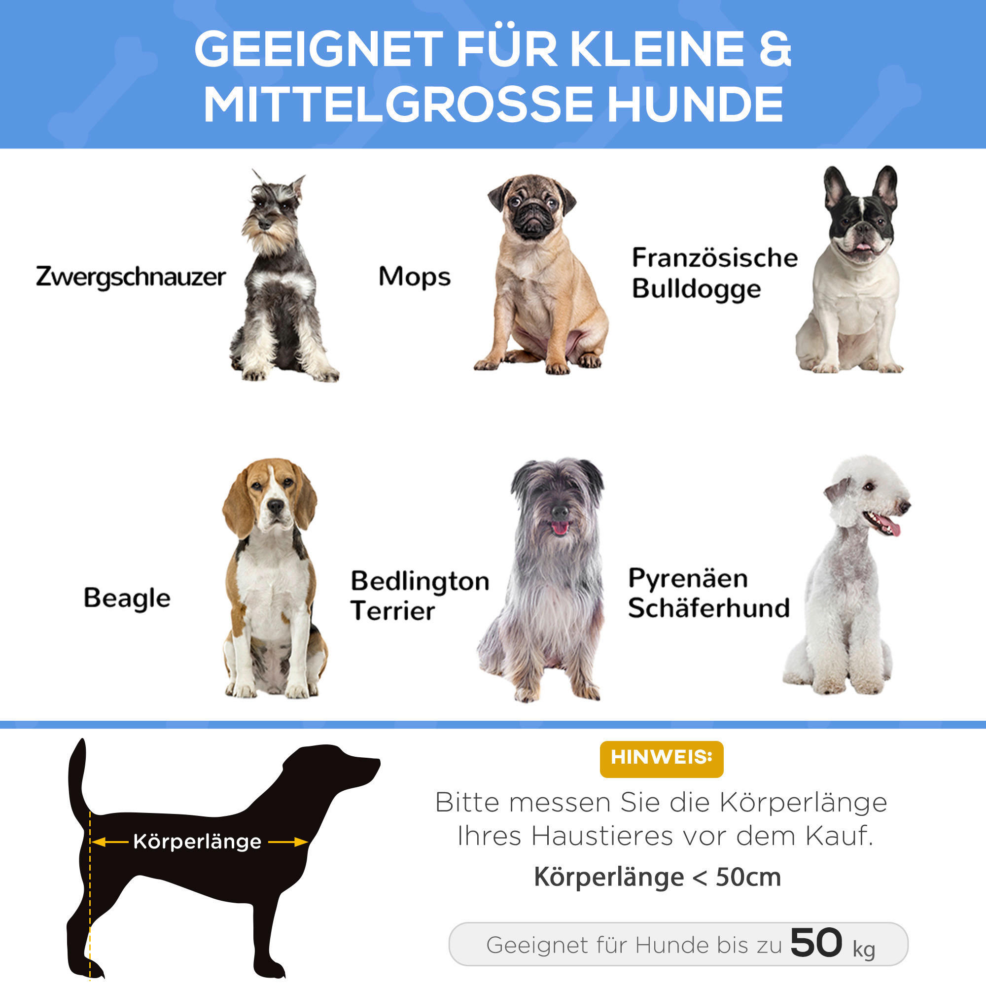 Thumbnail - PawHut Hundeliege schwarz Stahl B/H/L: ca. 69x29x91 cm