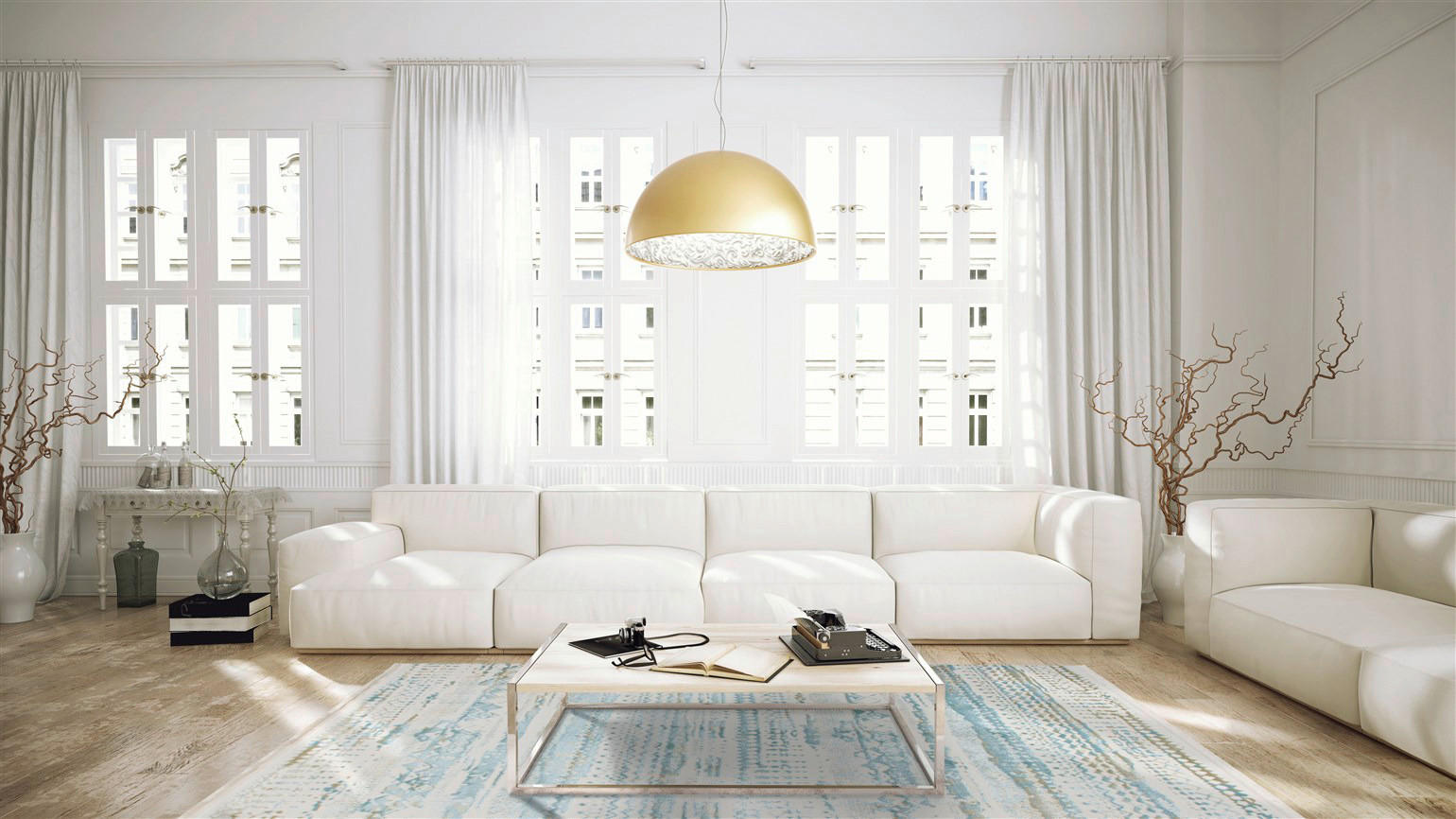 Thumbnail - Arte Espina Kurzflorteppich Queen 200 hellblau B/L: ca. 80x150 cm