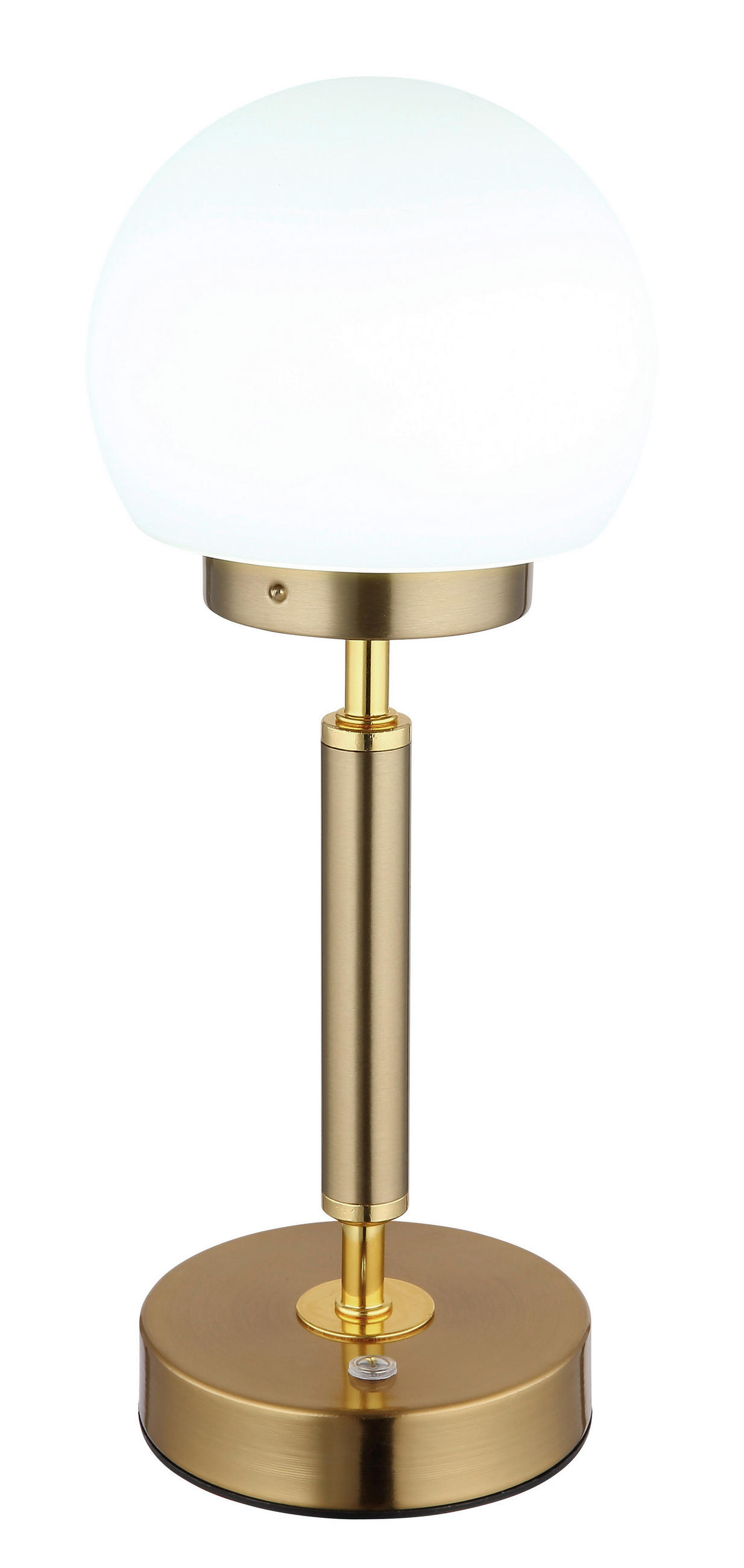 Thumbnail - GLOBO LED-Tischleuchte Opal messing Glas Metall H/D: ca. 28,5x11,5 cm 1 Brennstellen