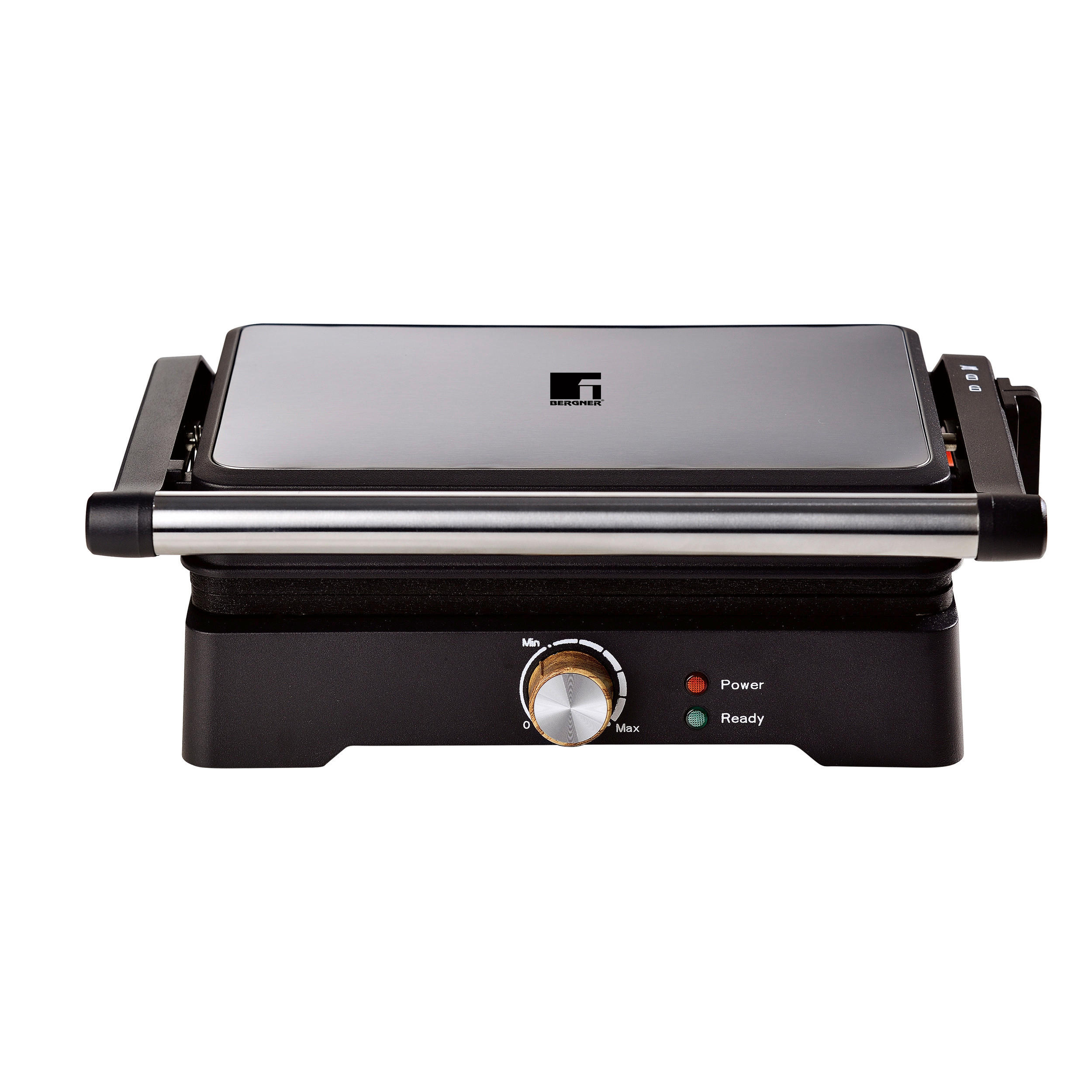 BERGNER Kontaktgrill silber Aluminium B/H/L: ca. 15,5x32x36,5 cm