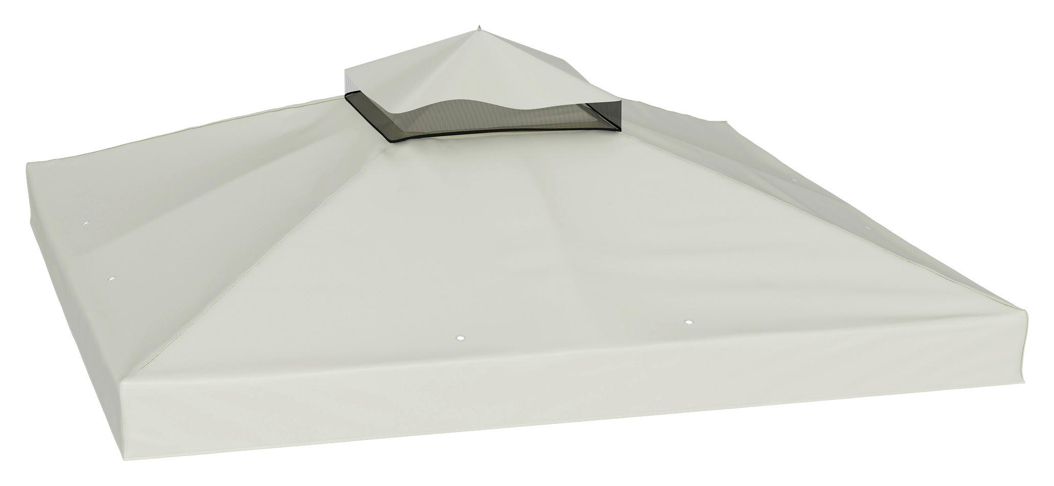 Outsunny Pavillondach hellgrau Polyester B/H/L: ca. 300x1x300 cm