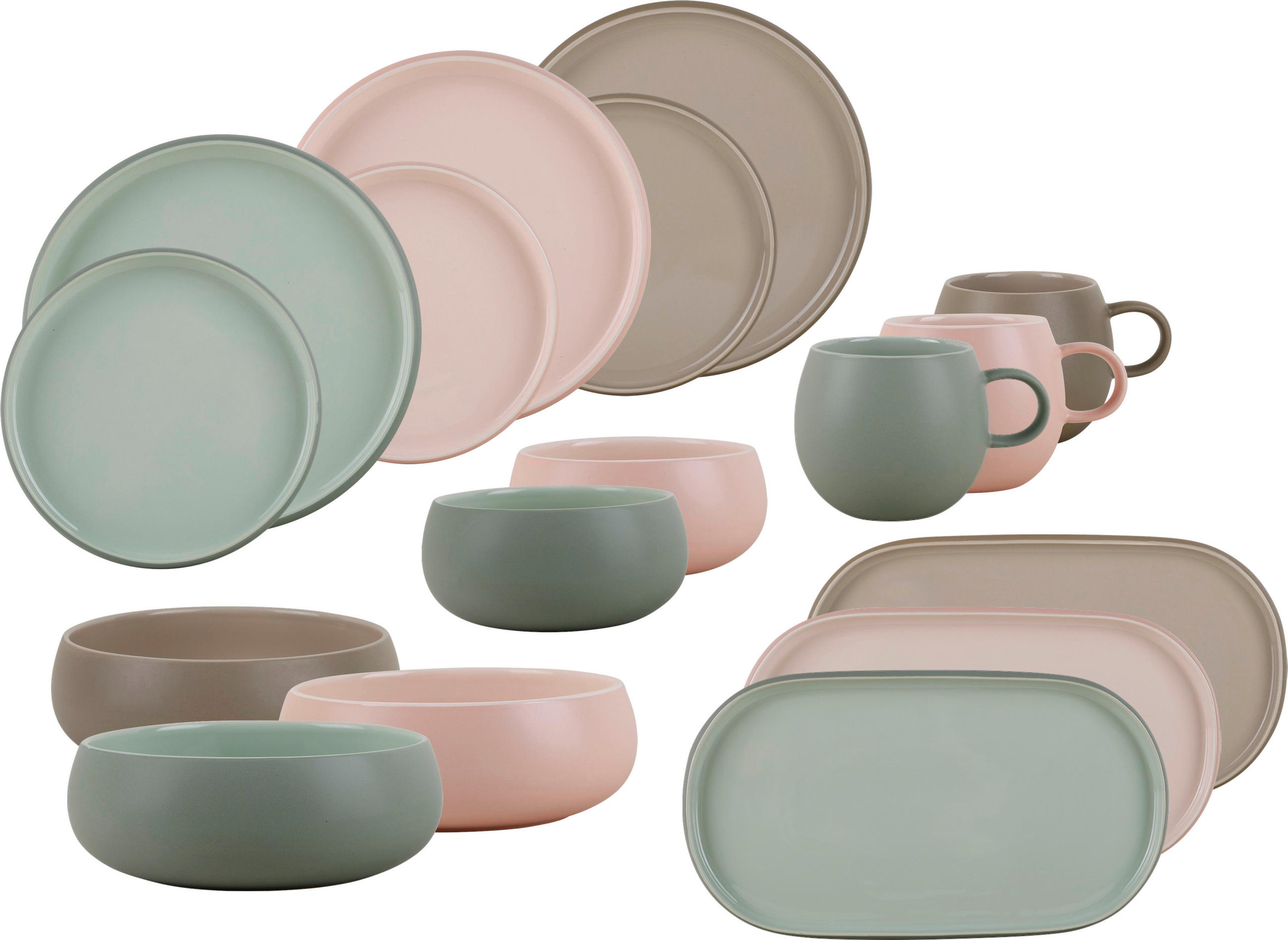 Thumbnail - Essteller beige Steinzeug D: ca. 26,3 cm