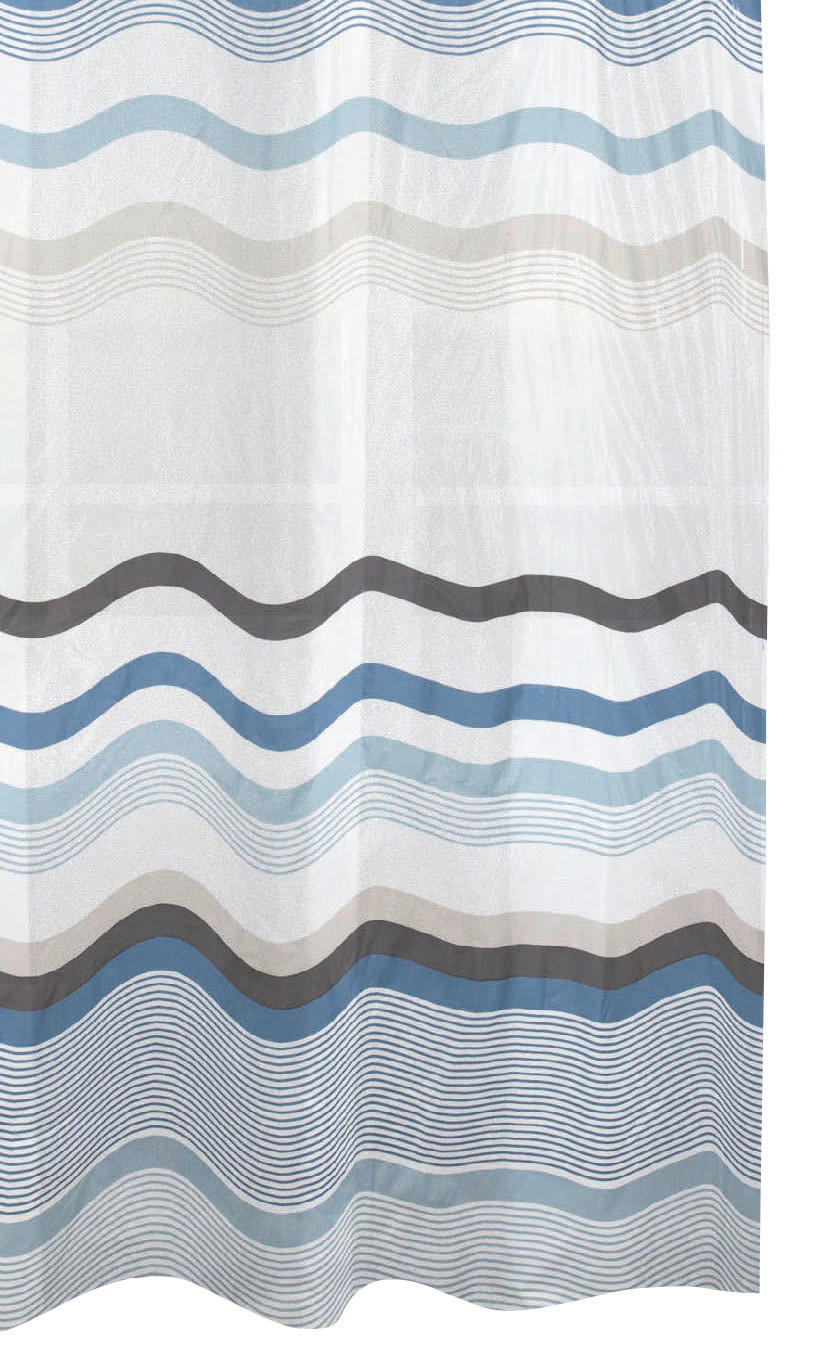 Acus Duschvorhang Wave Polyethylen (recycelt) B/L: ca. 180x200 cm