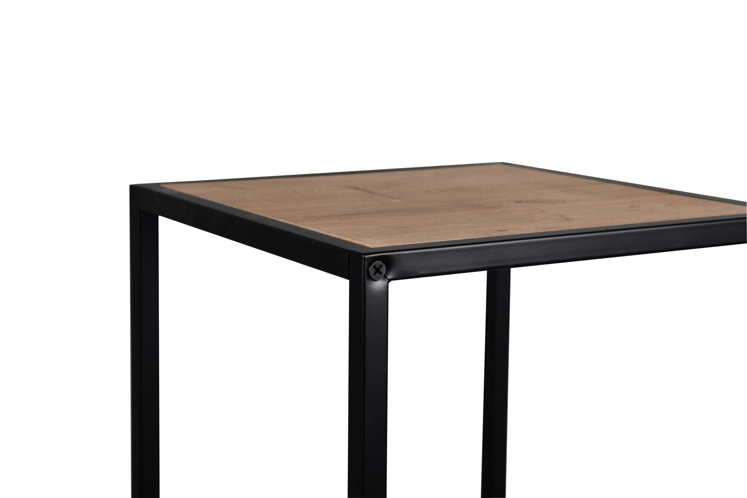 Thumbnail - Beistelltisch Valery Eiche Artisan Nachbildung schwarz Metall MDF B/H/T: ca. 30x70x30 cm