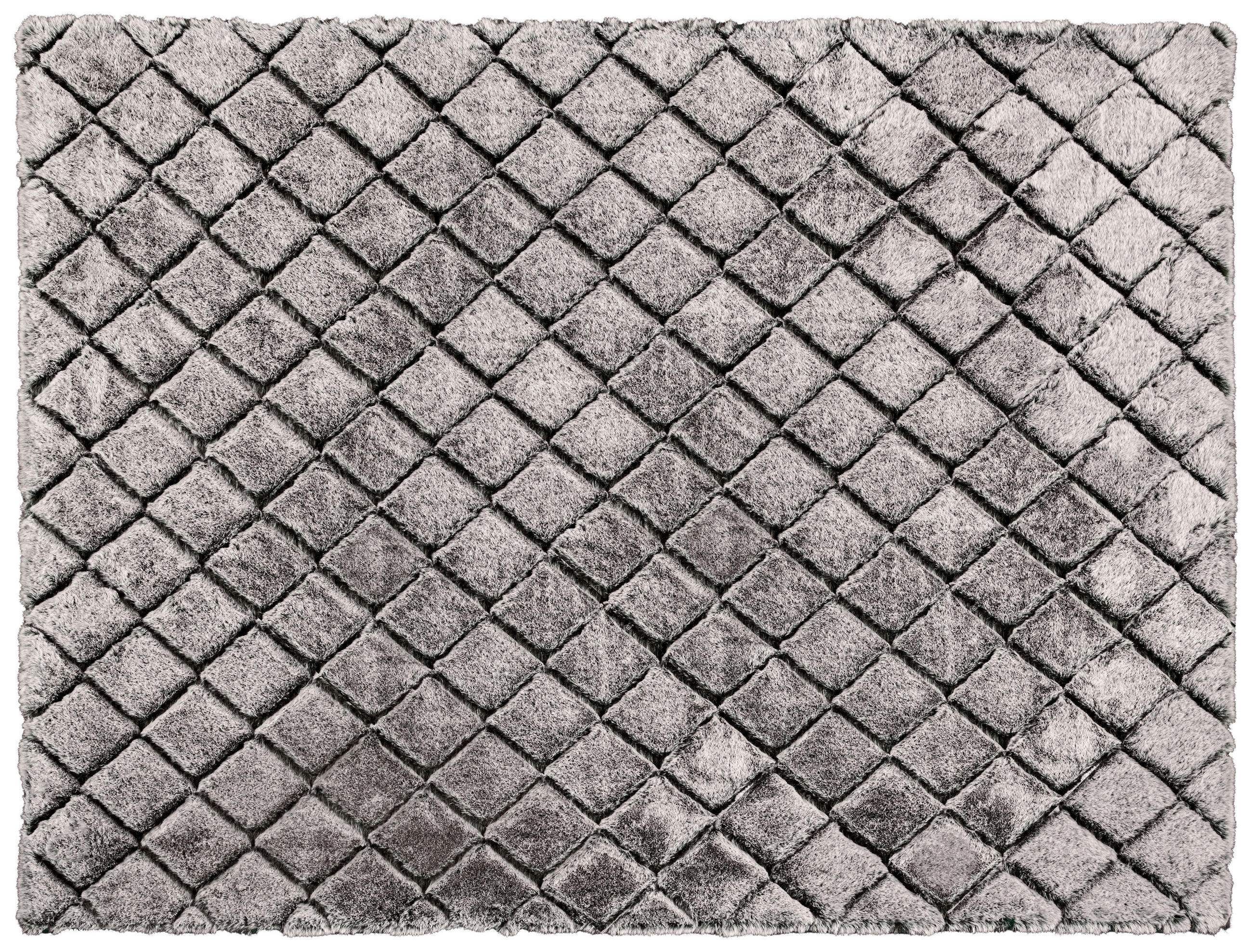 Thumbnail - Teppich Vichy Silbergrau B/L: ca. 160x230 cm