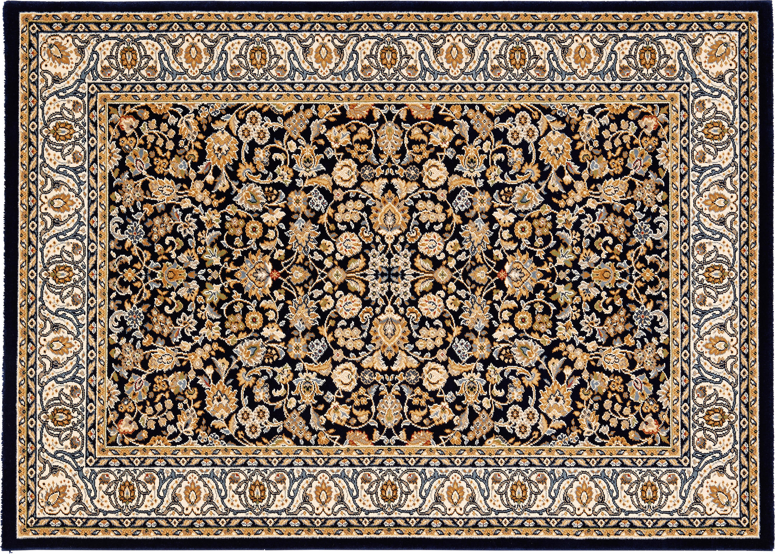 Thumbnail - Webteppich Kashmar blau B/L: ca. 240x340 cm