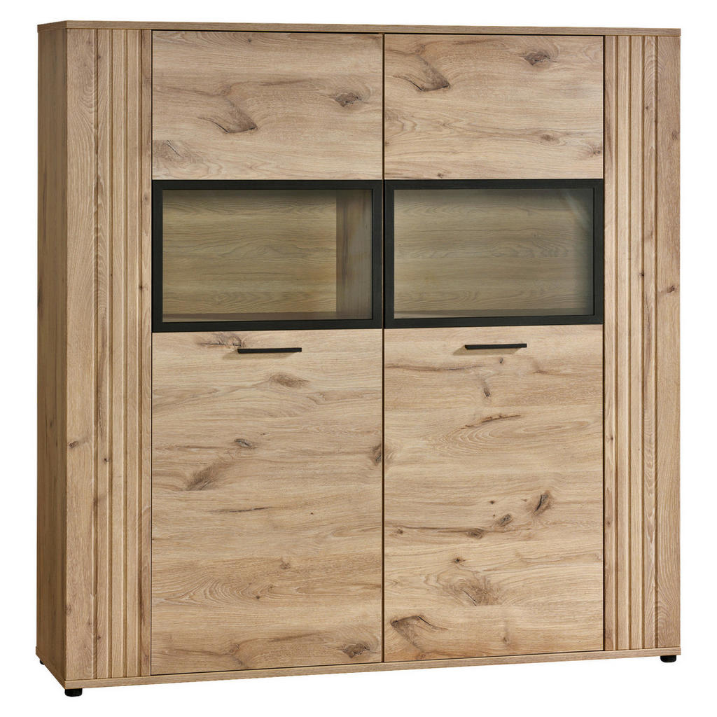 Thumbnail - Highboard Turin Eiche Viking Nachbildung B/H/T: ca. 150x157x40 cm