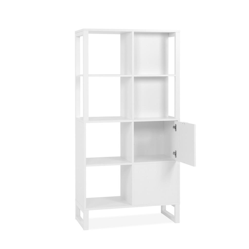 Thumbnail - Regal Sumatra weiß Nachbildung B/H/T: ca. 83,5x165x40 cm