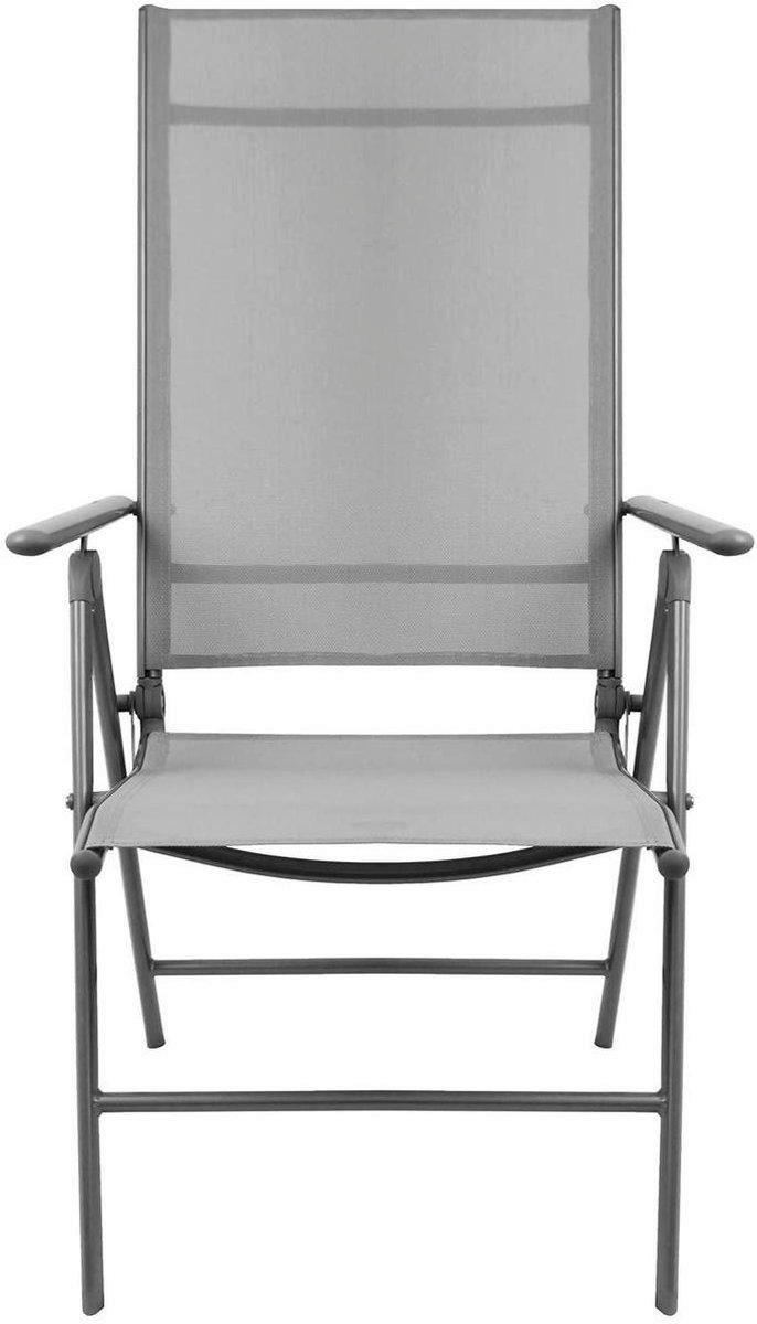 Thumbnail - Gartenstuhl Santiago Santiago grau Aluminium B/H/T: ca. 57x108x56 cm