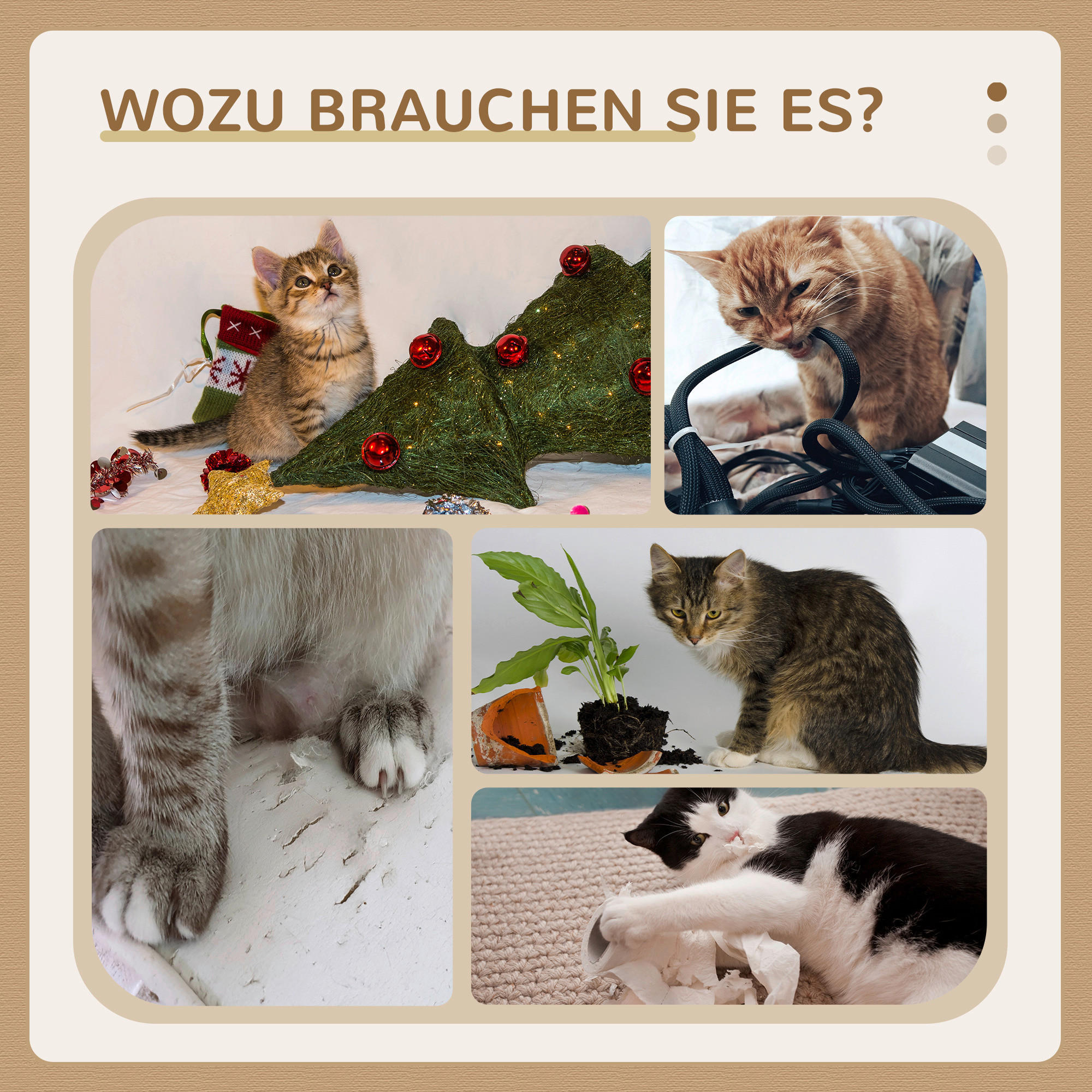 Thumbnail - PawHut Kratzbaum grau Spanplatte B/H/L: ca. 40x49x40 cm