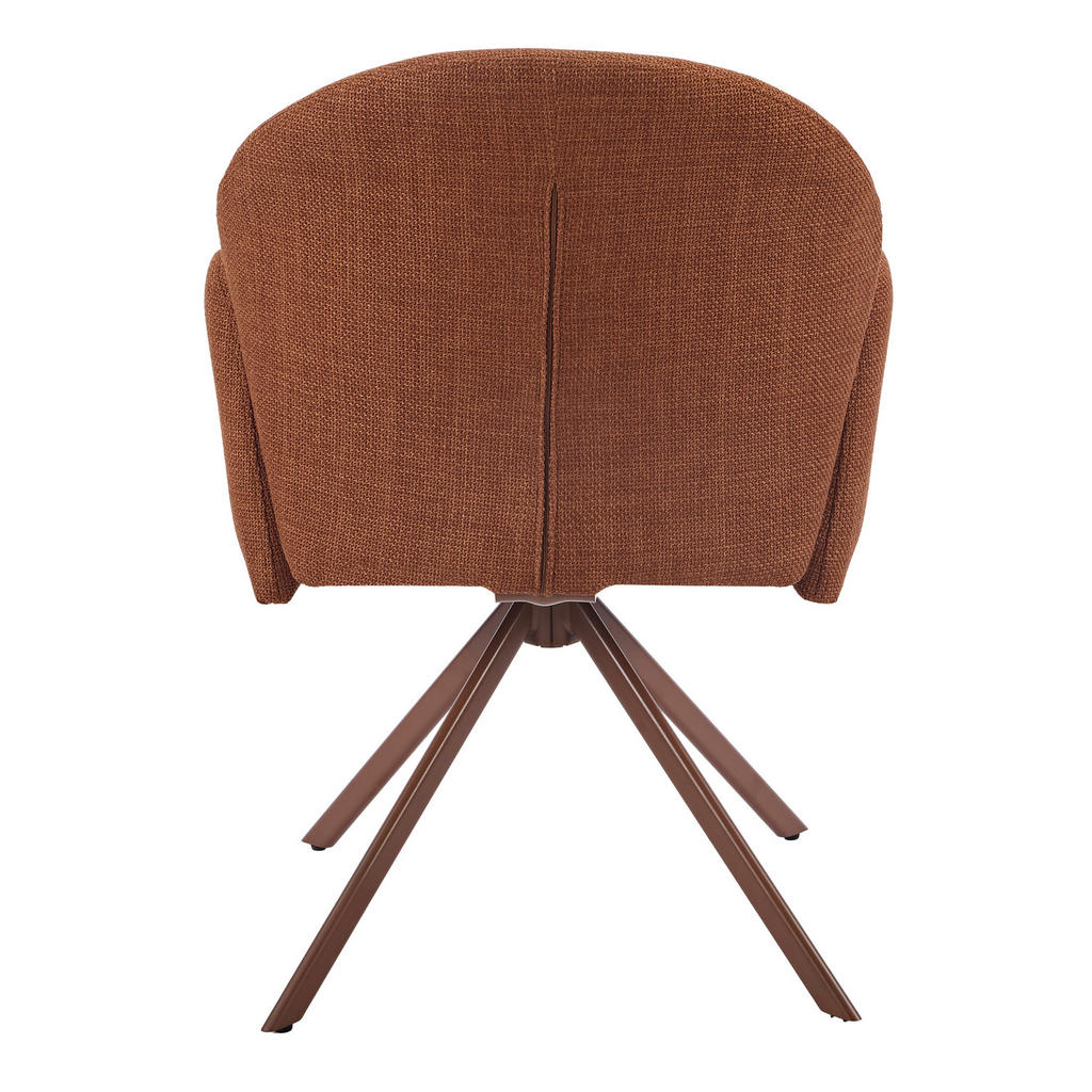 Thumbnail - Drehstuhl Holly Kupfer Microfaser Webstoff B/H/T: ca. 57x84x61 cm