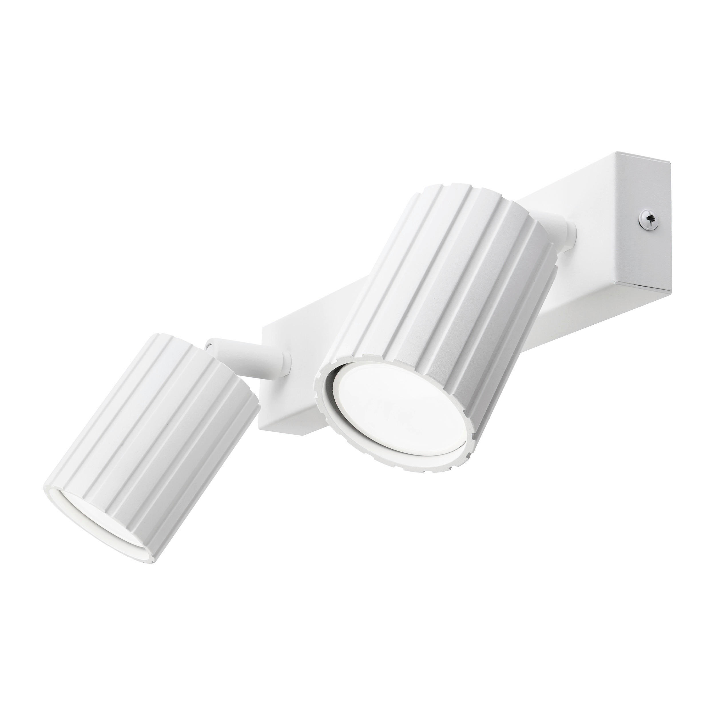 Thumbnail - Lamkur Strahler weiß Stahl B/H/L: ca. 6,5x16,5x30 cm 2 Brennstellen