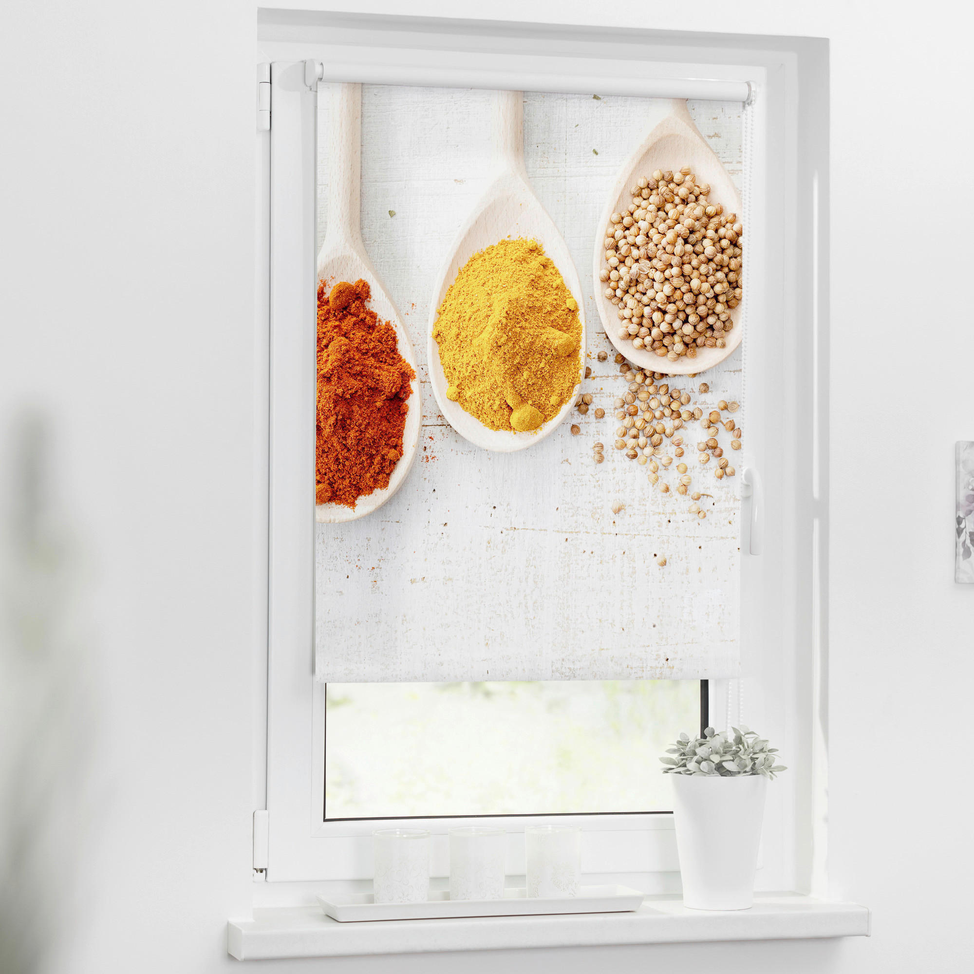 LICHTBLICK Verdunkelungsrollo Spices bunt B/L: ca. 90x150 cm