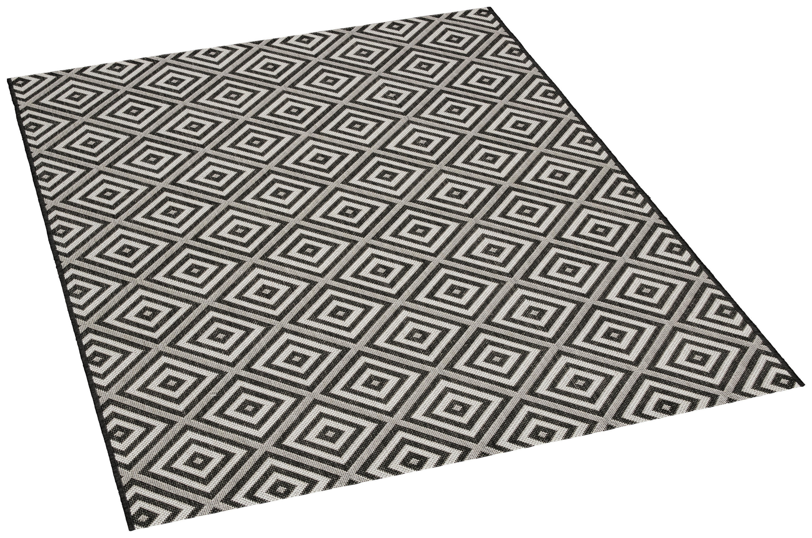 In-/Outdoor-Teppich Ambiente schwarz B/L: ca. 120x170 cm