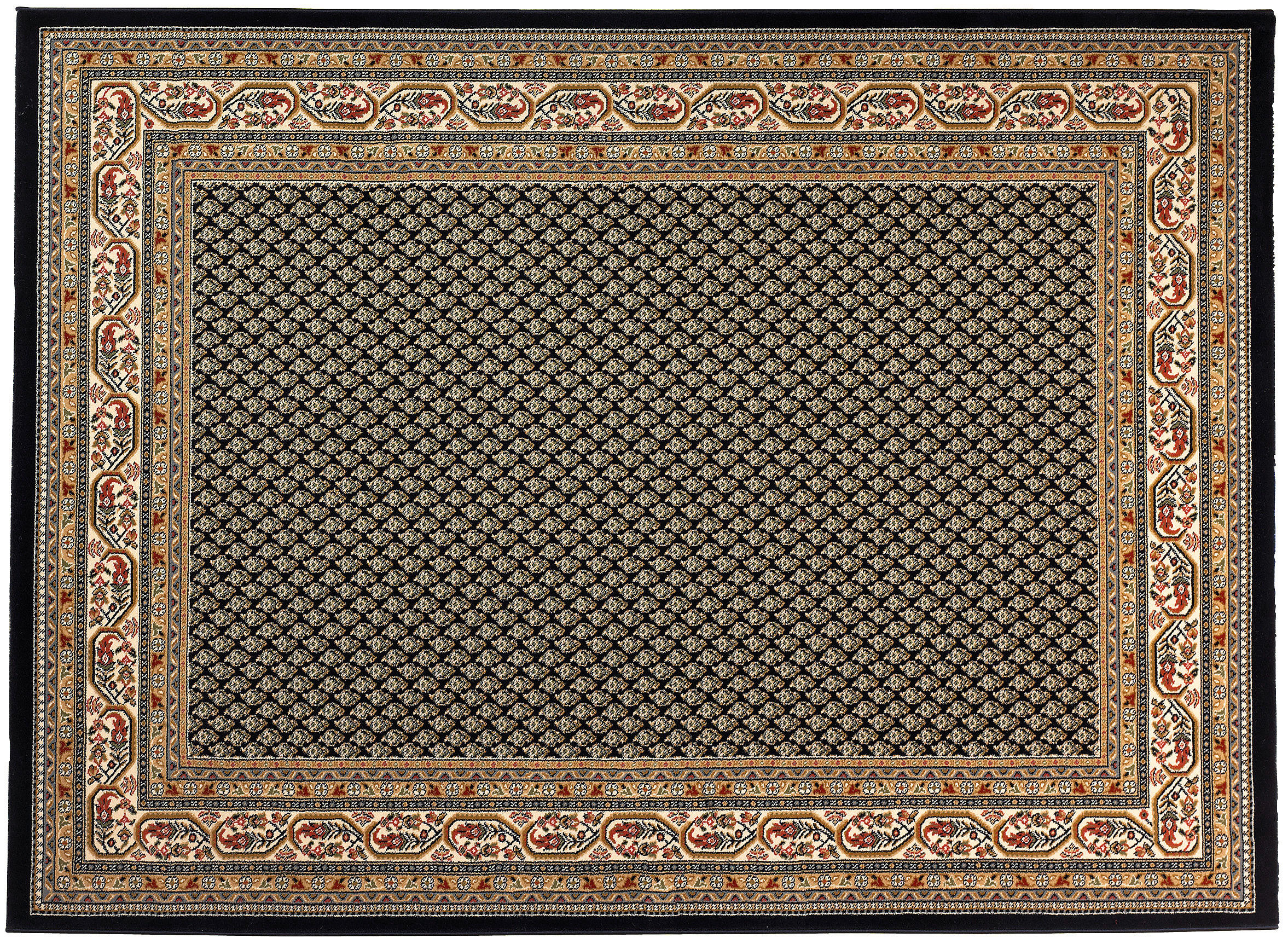 Thumbnail - Webteppich Kashmar blau B/L: ca. 160x230 cm