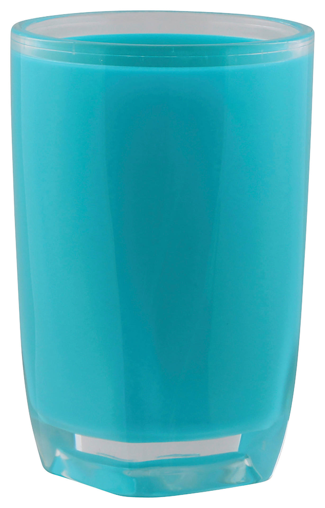 Axentia Zahnputzbecher Graz türkis Kunststoff H/D: ca. 11,5x7,5 cm