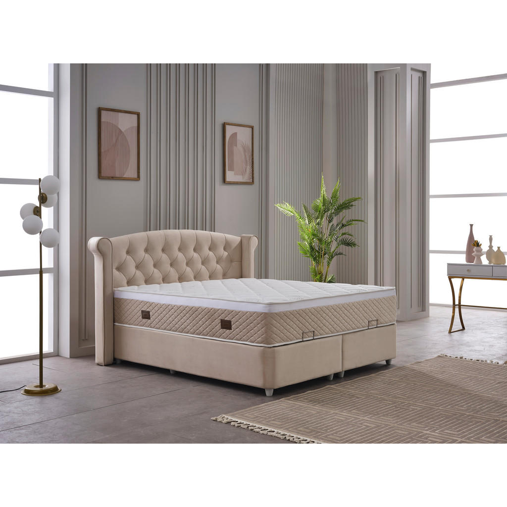 Thumbnail - Polsterbett Marven creme Liegefläche B/L: ca. 180x200 cm