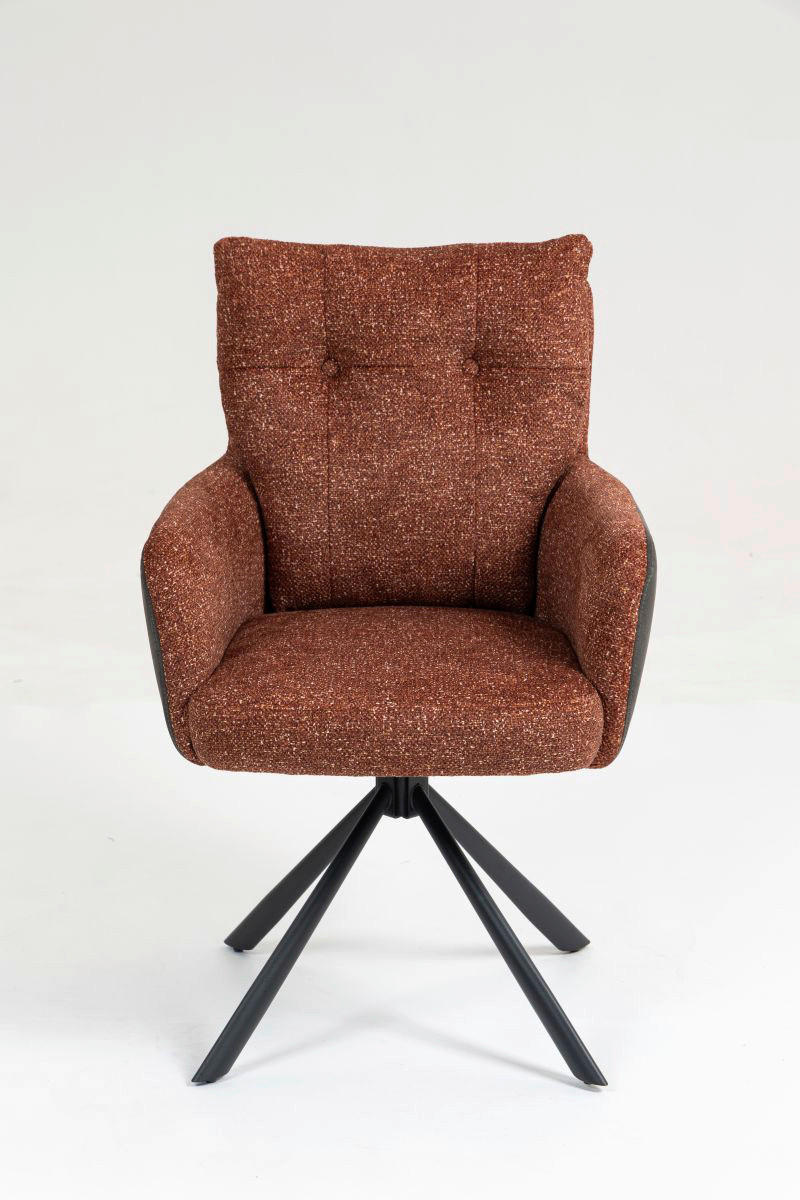 Thumbnail - Drehstuhl Lecce rost Microfaser