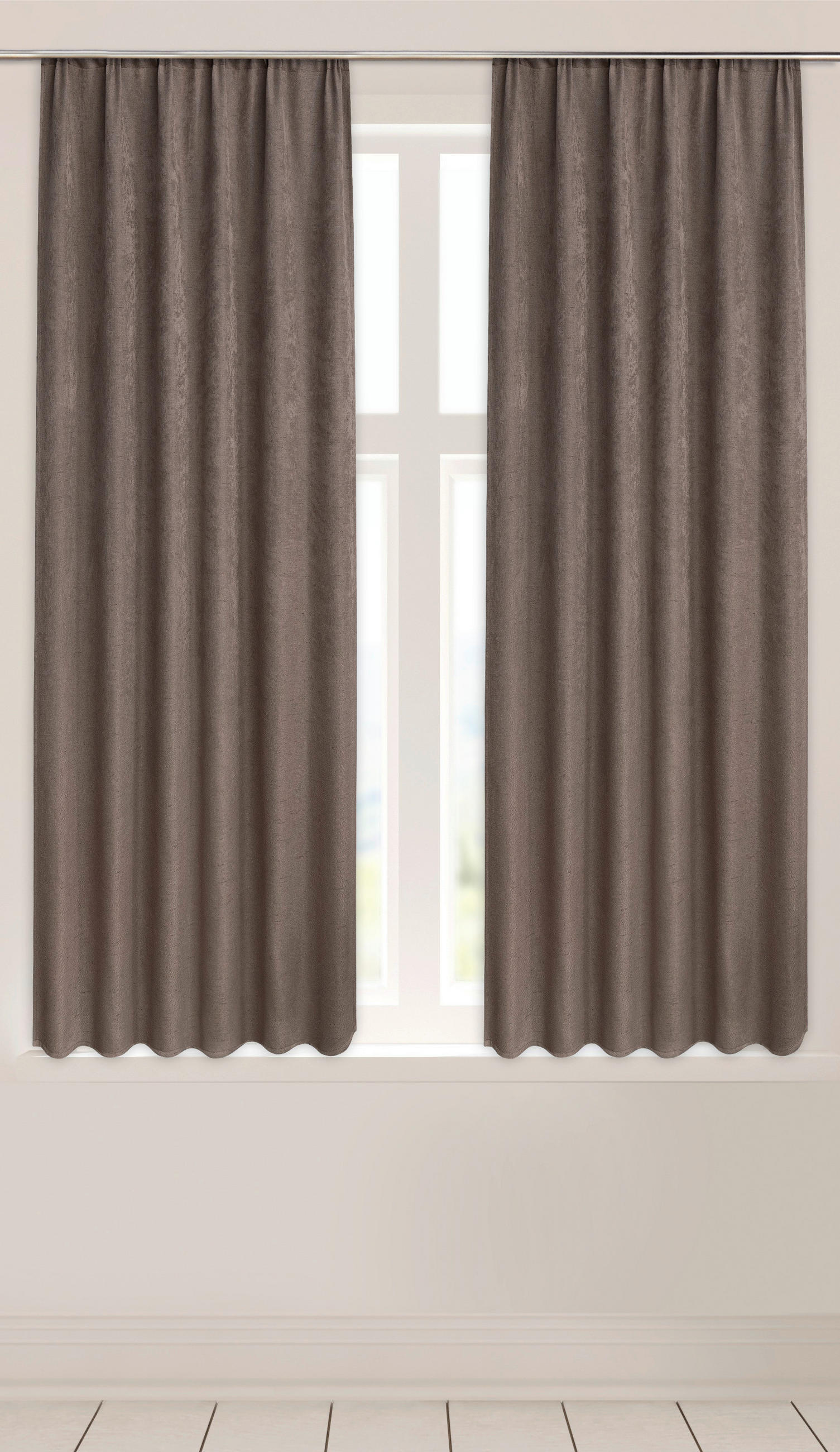 silver edition Verdunklungsvorhang Henry taupe B/L: ca. 135x175 cm