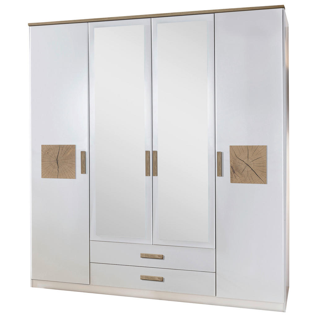 Thumbnail - Kleiderschrank Kärnten Alpinweiß B/H/T: ca. 179x199x58 cm